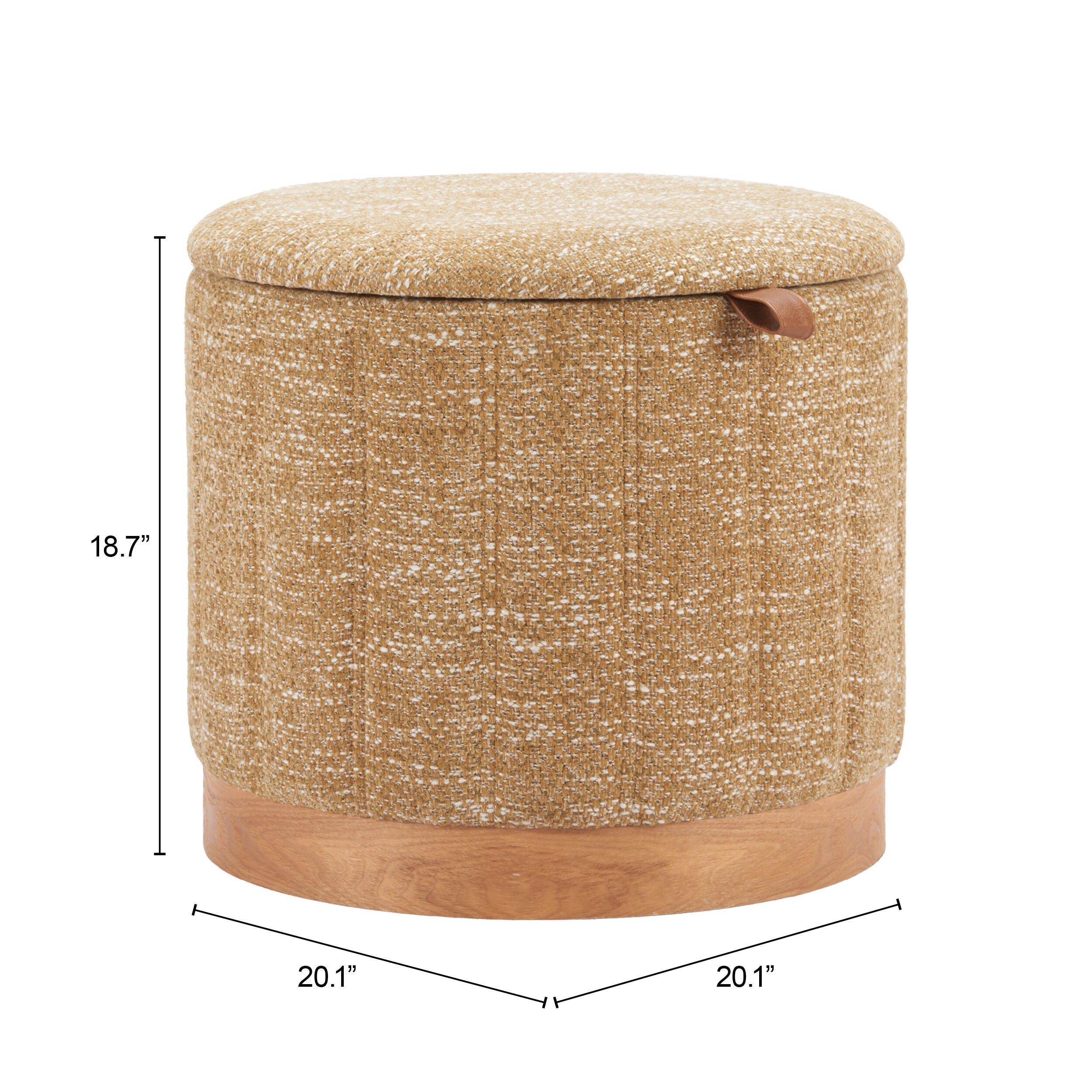 Erika Home Fije Ottoman with  Storage, , large