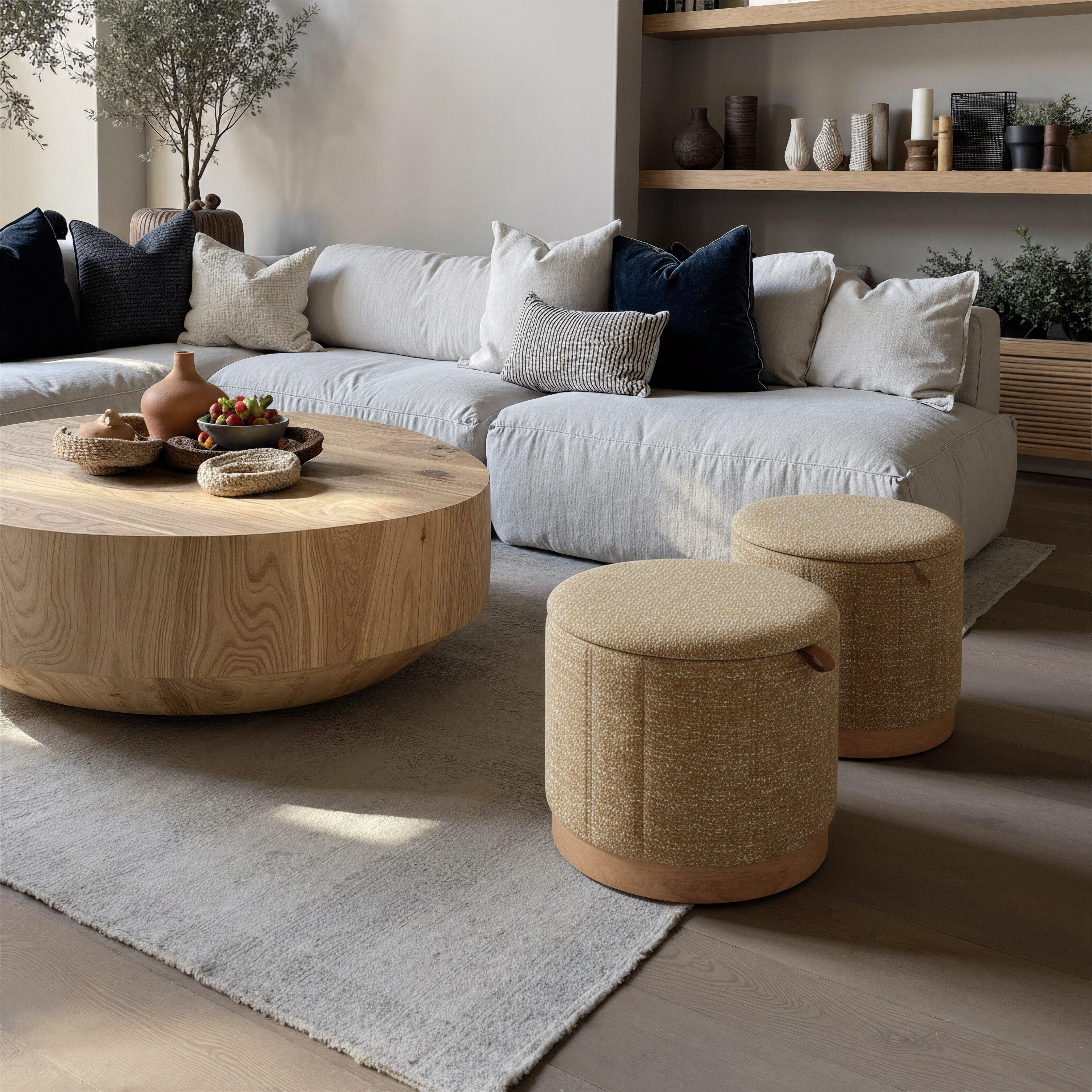 Erika Home Fije Ottoman with  Storage, , large