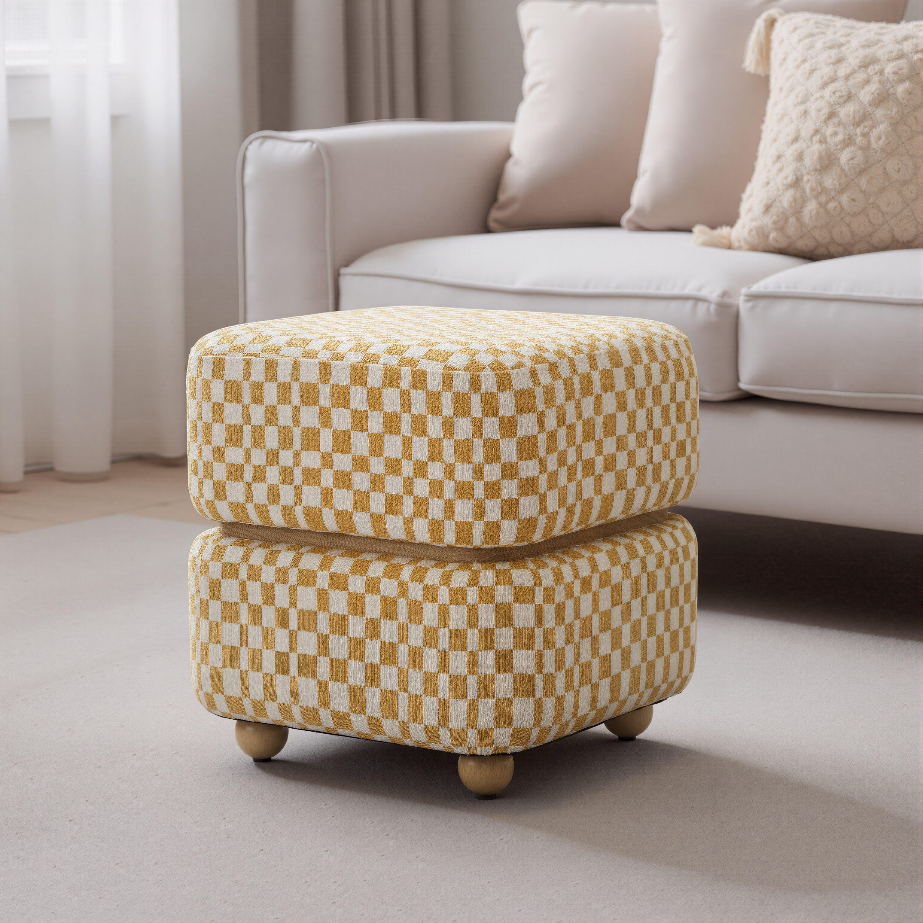Erika Home Haki Ottoman, , rollover