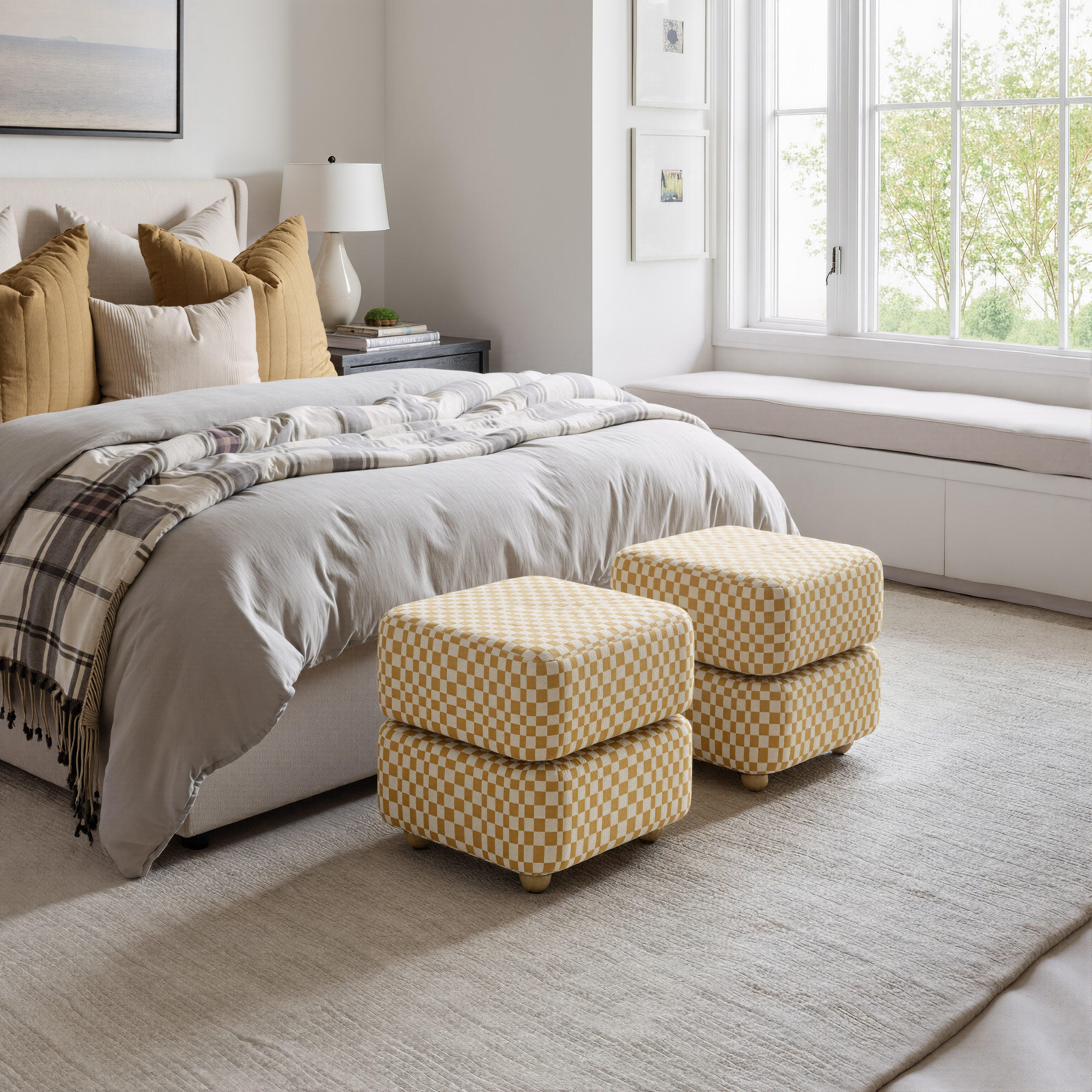 Erika Home Haki Ottoman, , large