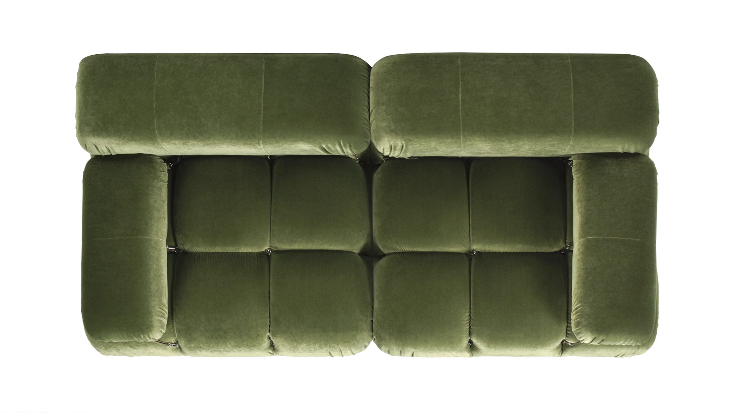 Jennifer Taylor Home Marcel Loveseat, Olive Green, large