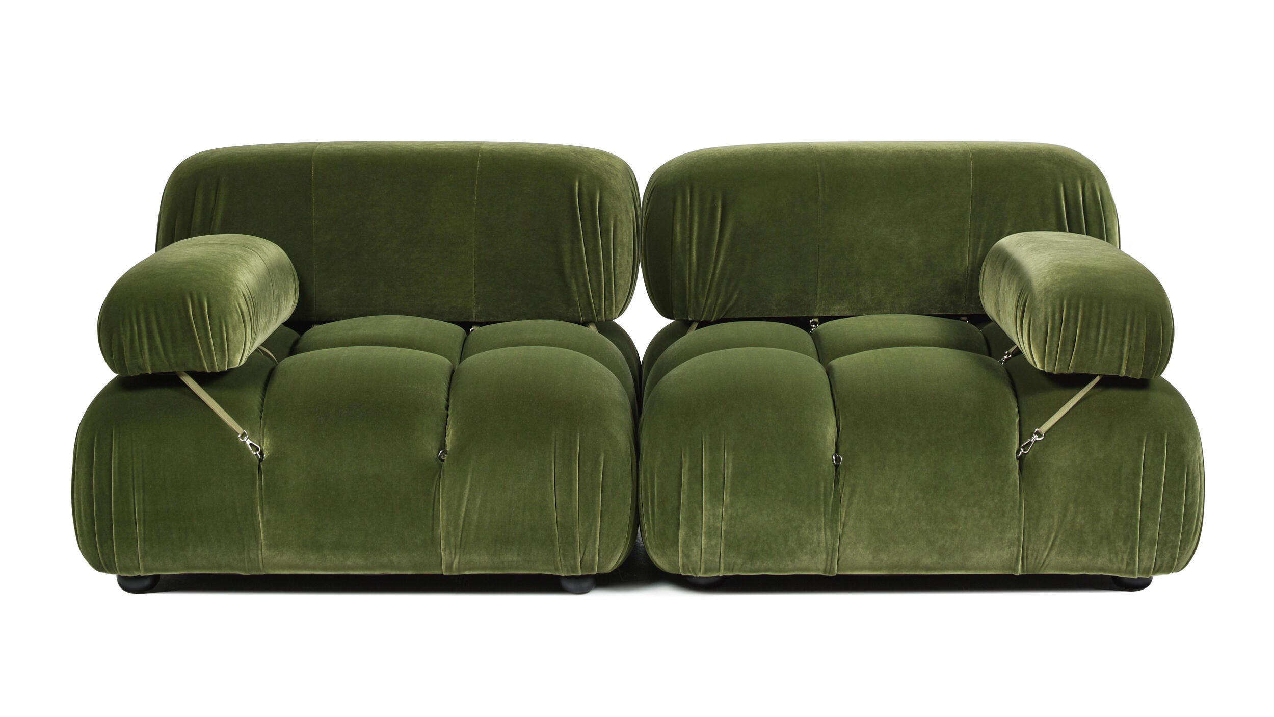 Jennifer Taylor Home Marcel Loveseat, Olive Green, large