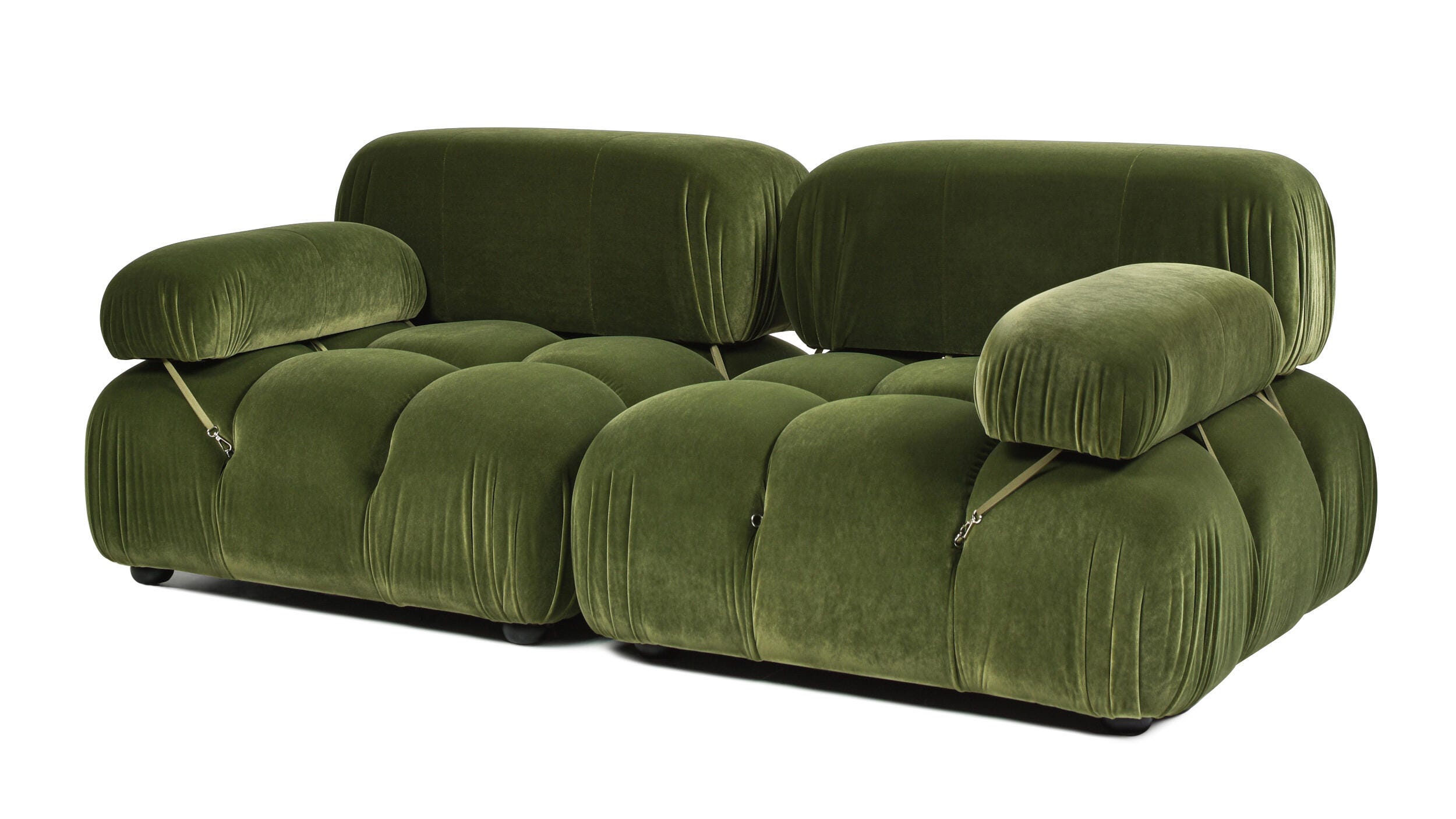 Jennifer Taylor Home Marcel Loveseat, Olive Green, large