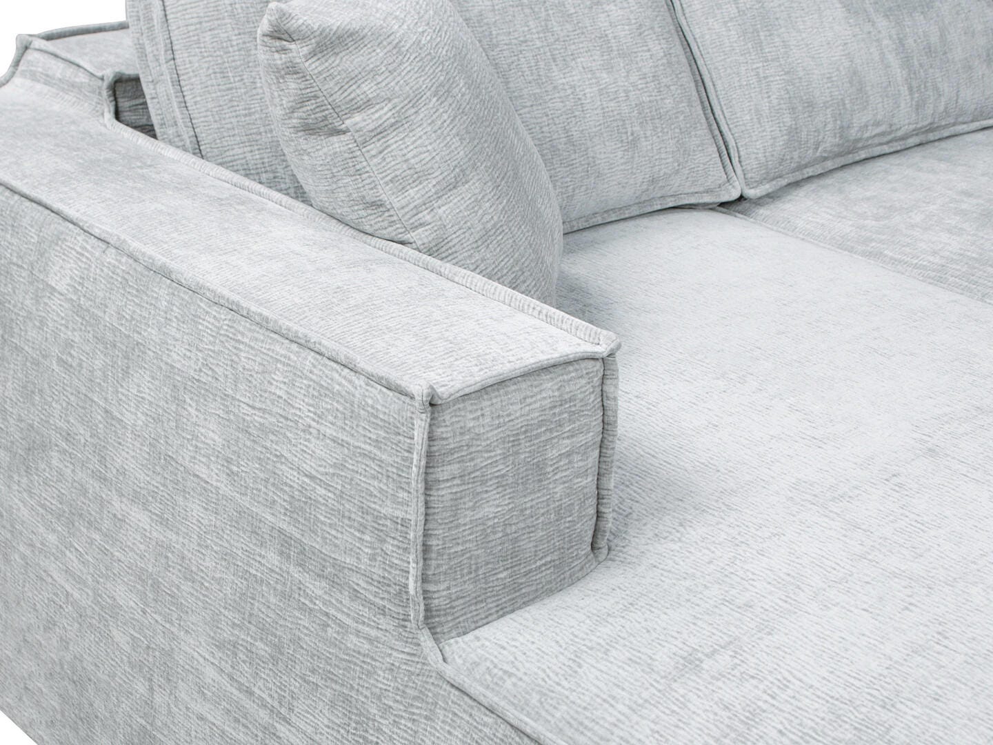 Jennifer Taylor Home Brenley 2-Piece Sectional Sofa, Ash Gray, large