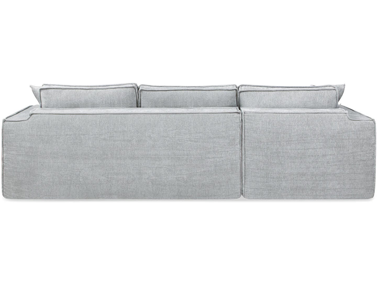 Jennifer Taylor Home Brenley 2-Piece Sectional Sofa, Ash Gray, large