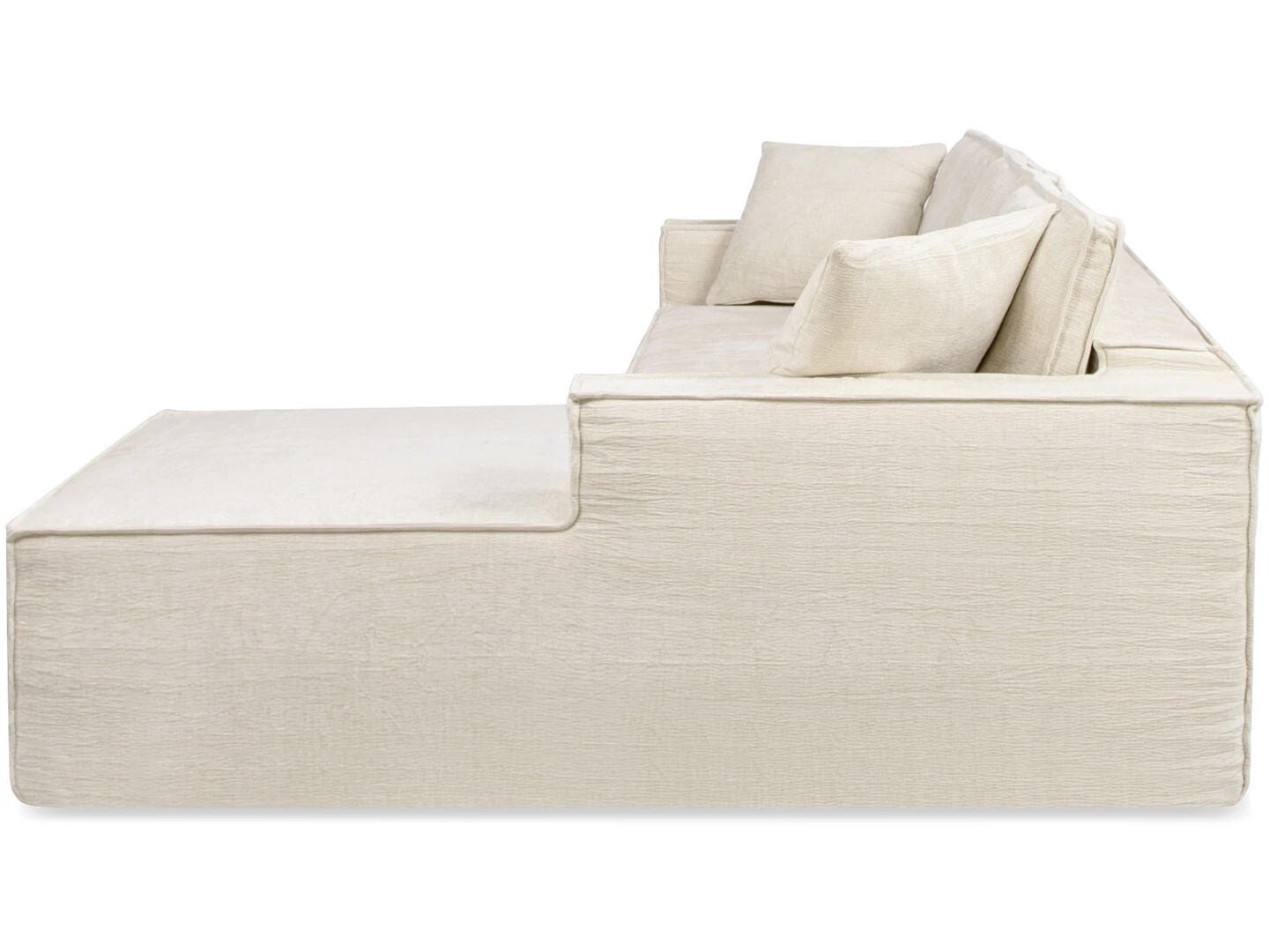 Jennifer Taylor Home Brenley 2-Piece Sectional Sofa, Porcelain Light Beige, large