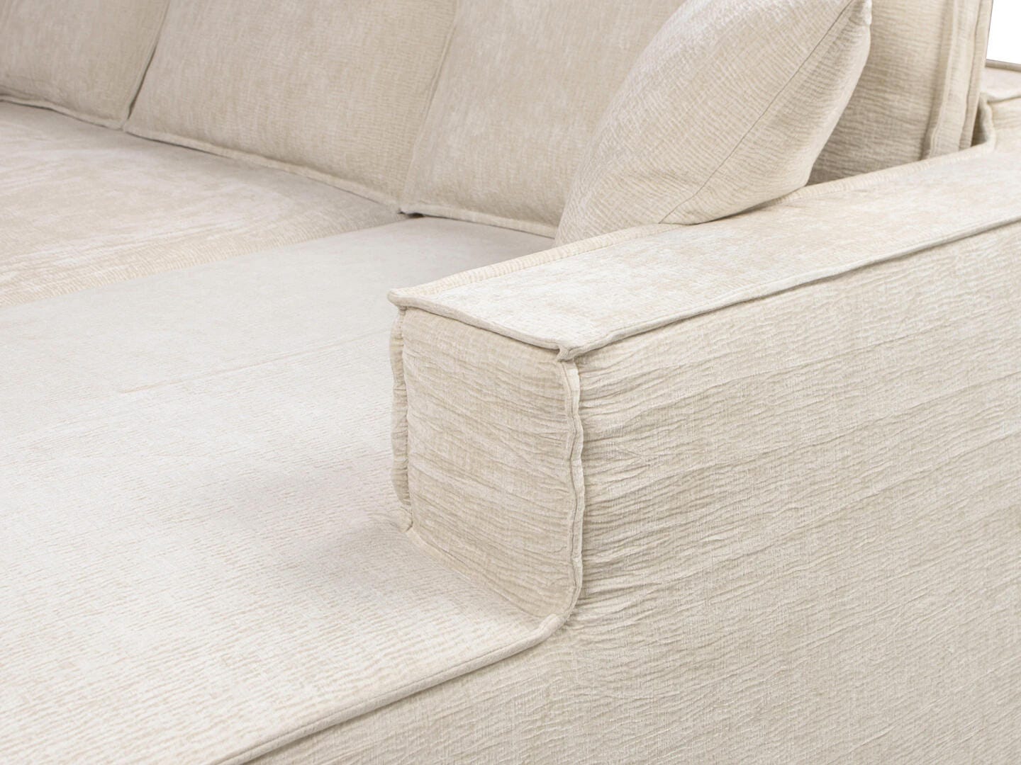 Jennifer Taylor Home Brenley 2-Piece Sectional Sofa, Porcelain Light Beige, large