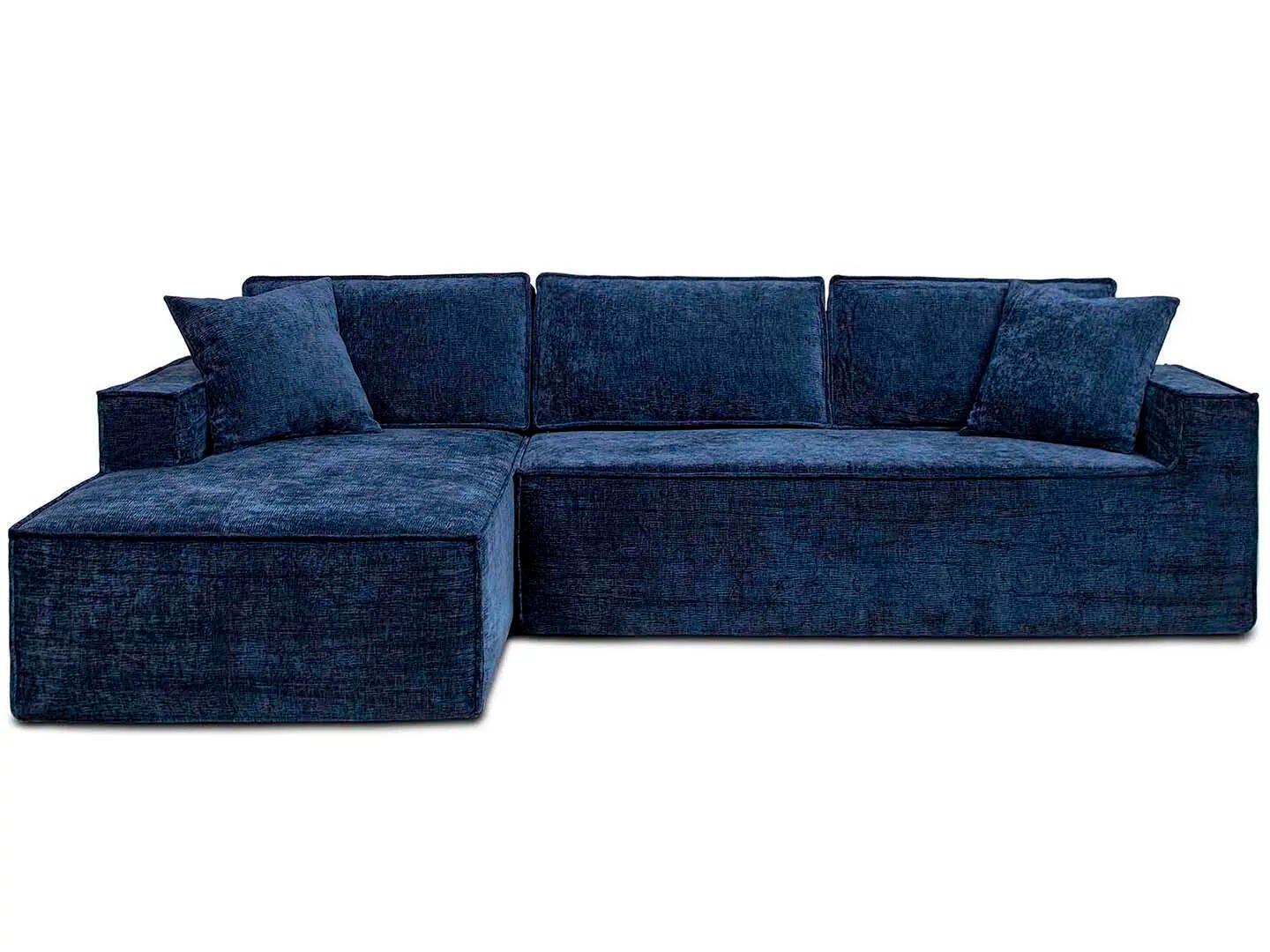 Jennifer Taylor Home Brenley 2-Piece Sectional Sofa, Twilight Navy Blue, large