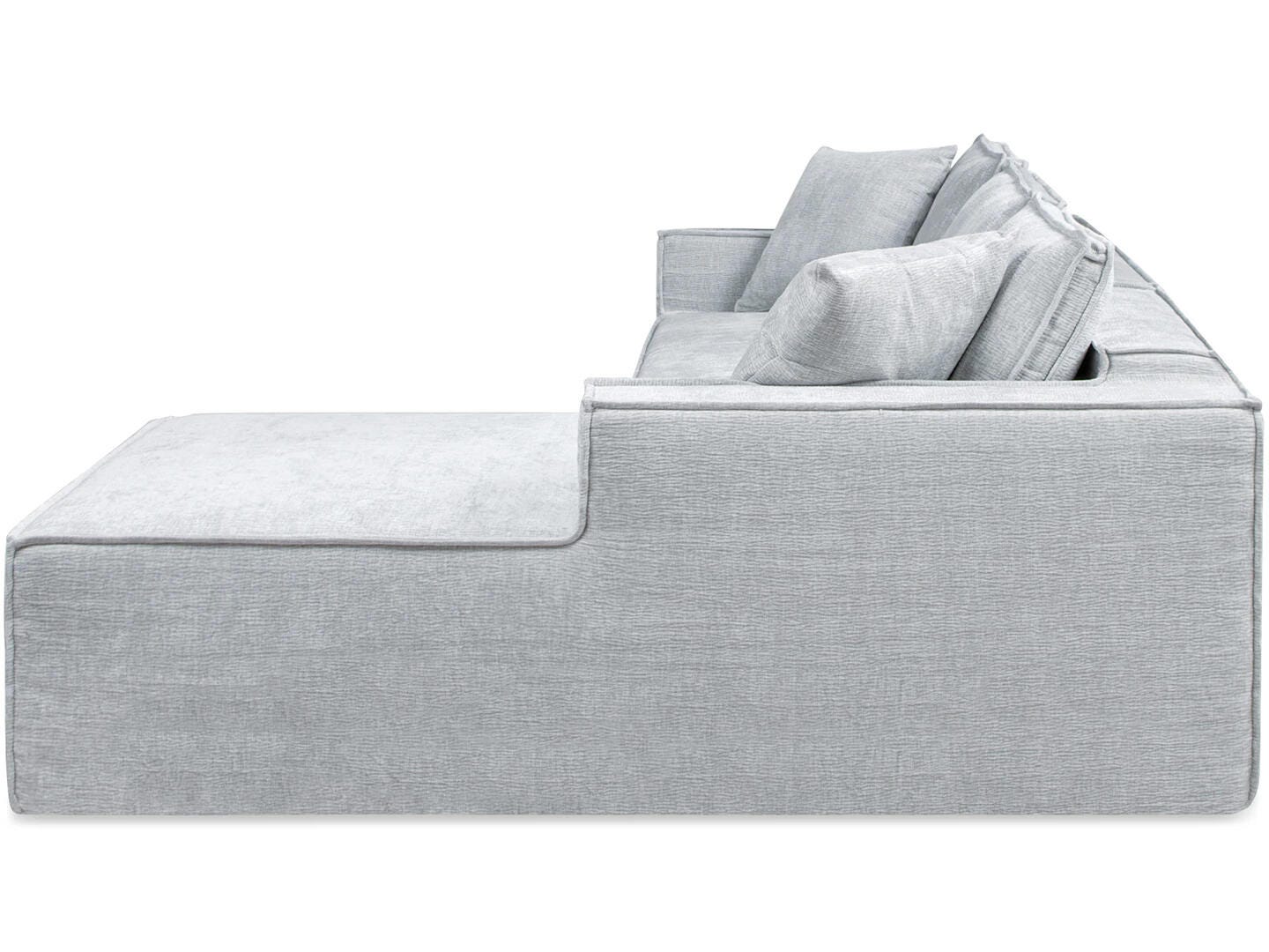 Jennifer Taylor Home Brenley 2-Piece Sectional Sofa, Ash, large