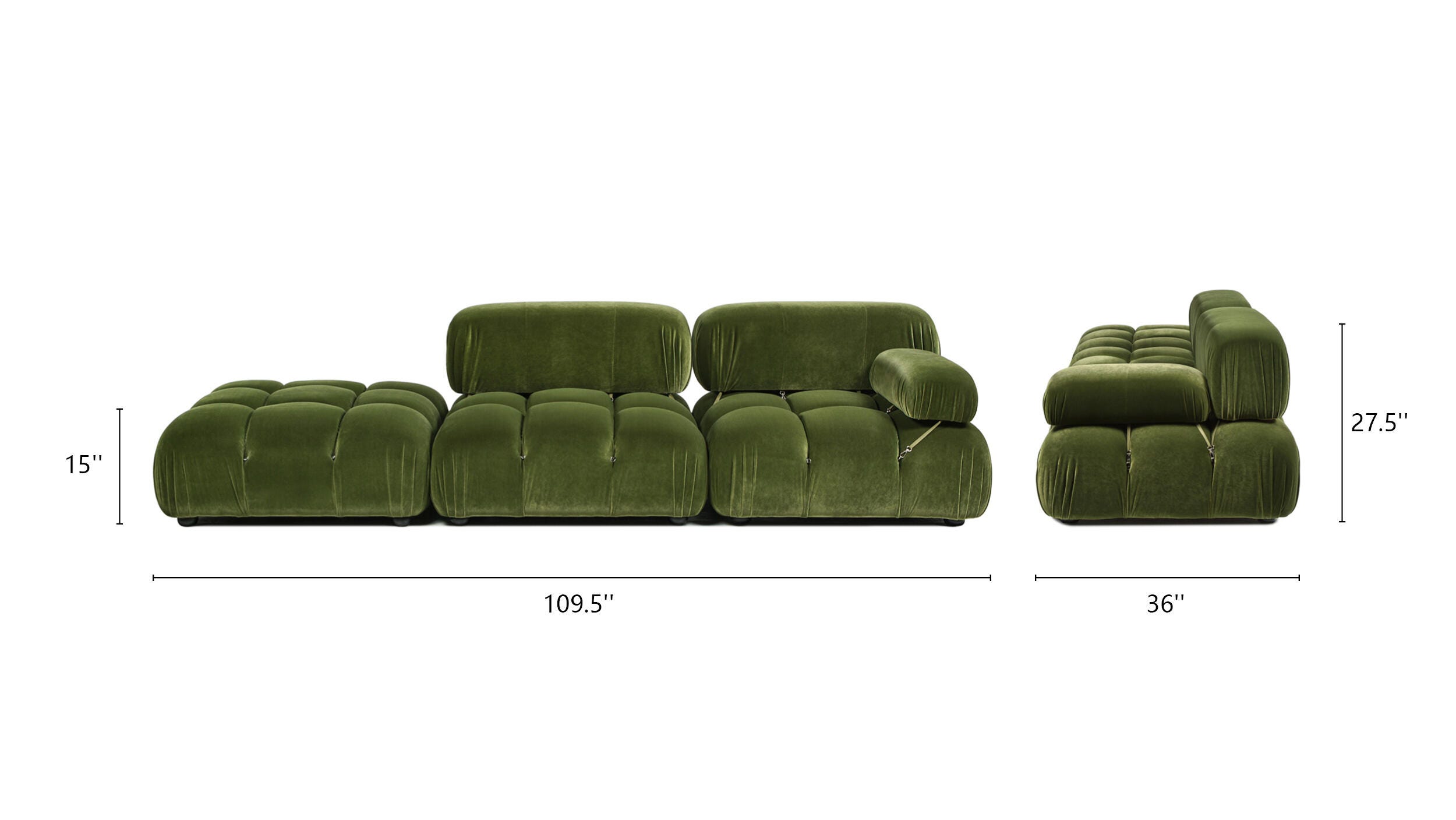 Jennifer Taylor Home Marcel Sofa Chaise, , large