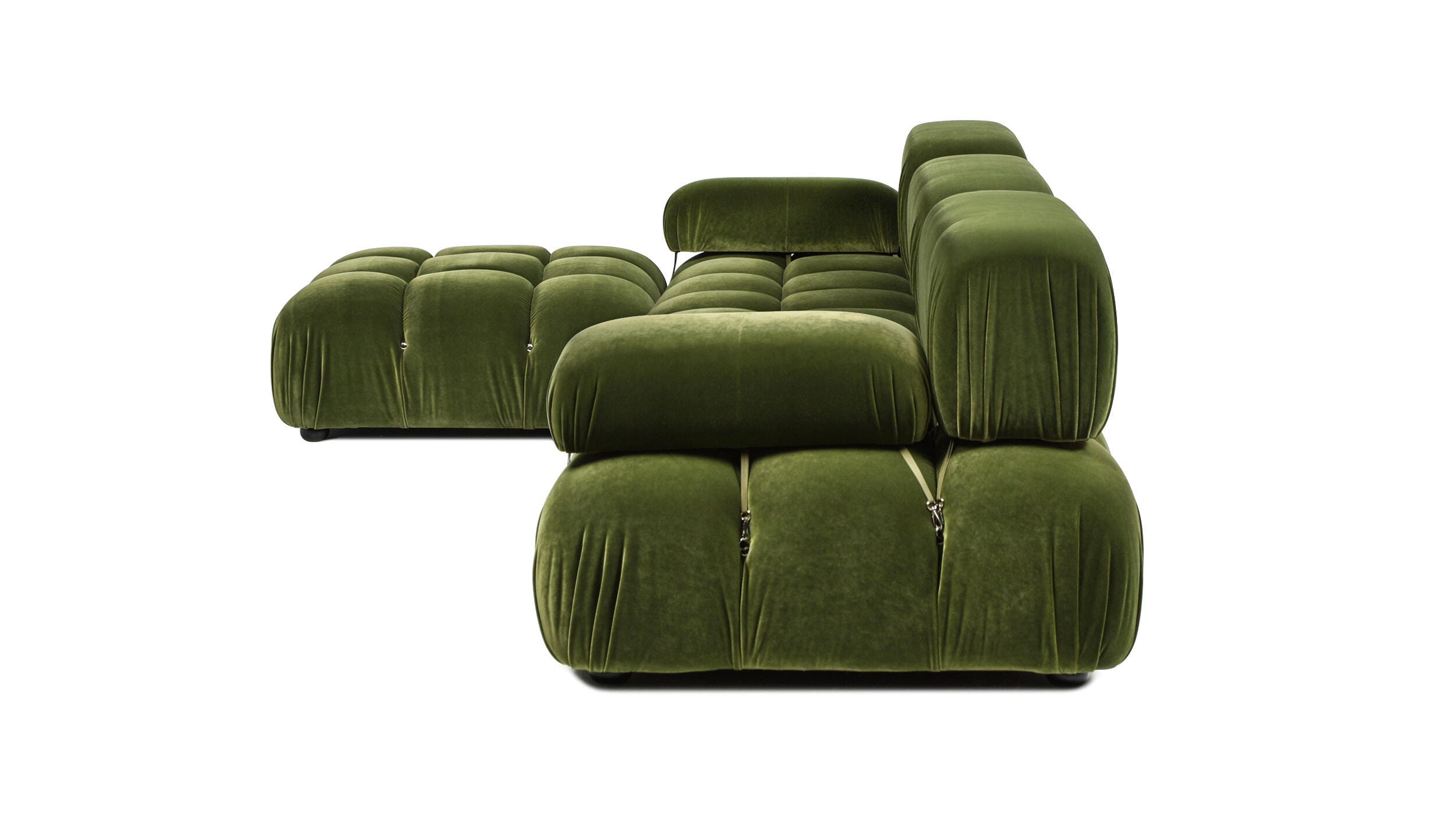 Jennifer Taylor Home Marcel Reversible Sectional, Olive Green, large