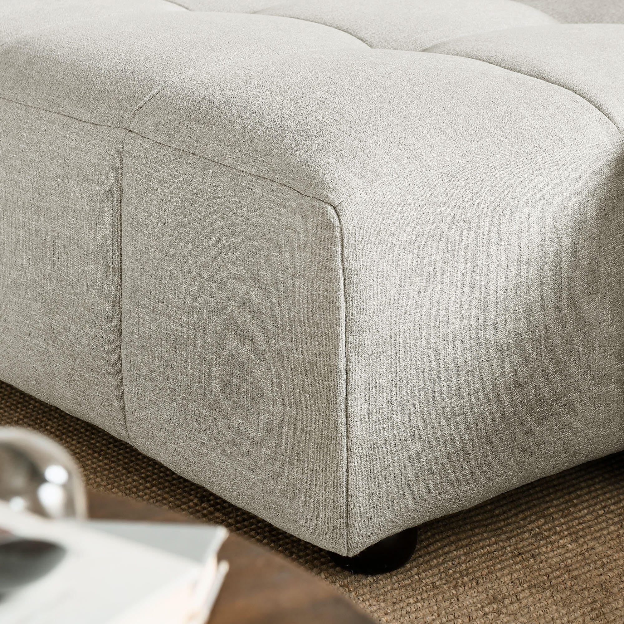 Modway Liana 2-Piece Sectional with Chaise, Linen, large
