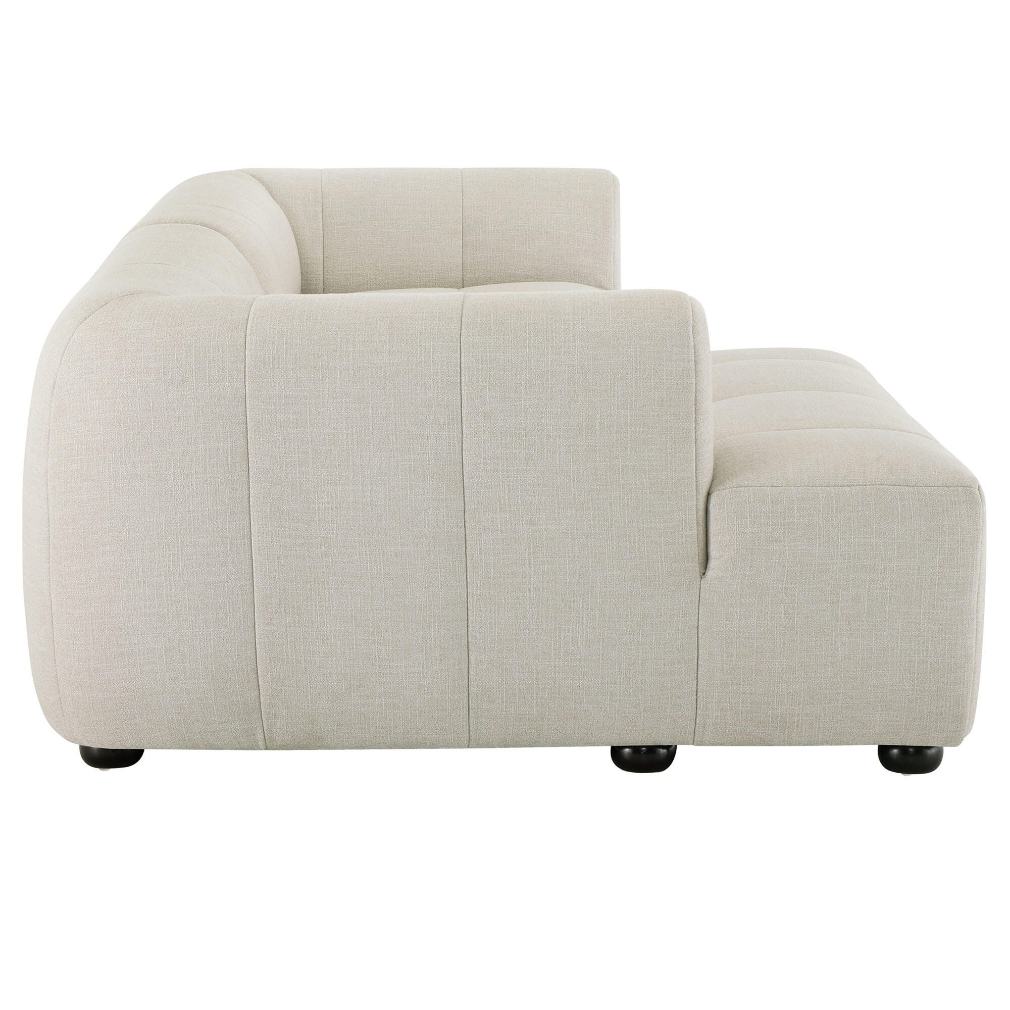 Modway Liana 2-Piece Sectional with Chaise, Linen, large