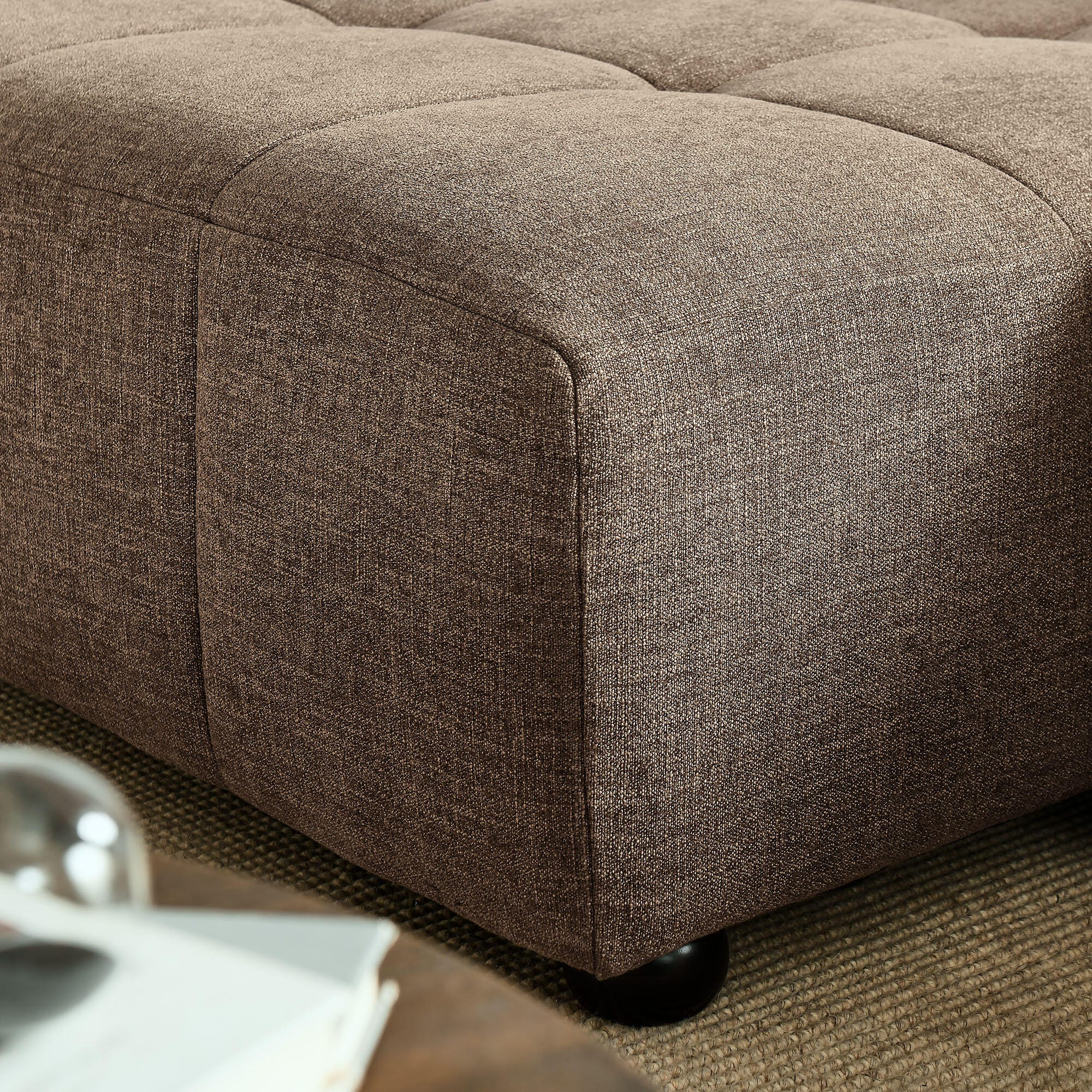 Modway Liana 2-Piece Sectional with Chaise, Mocha, large