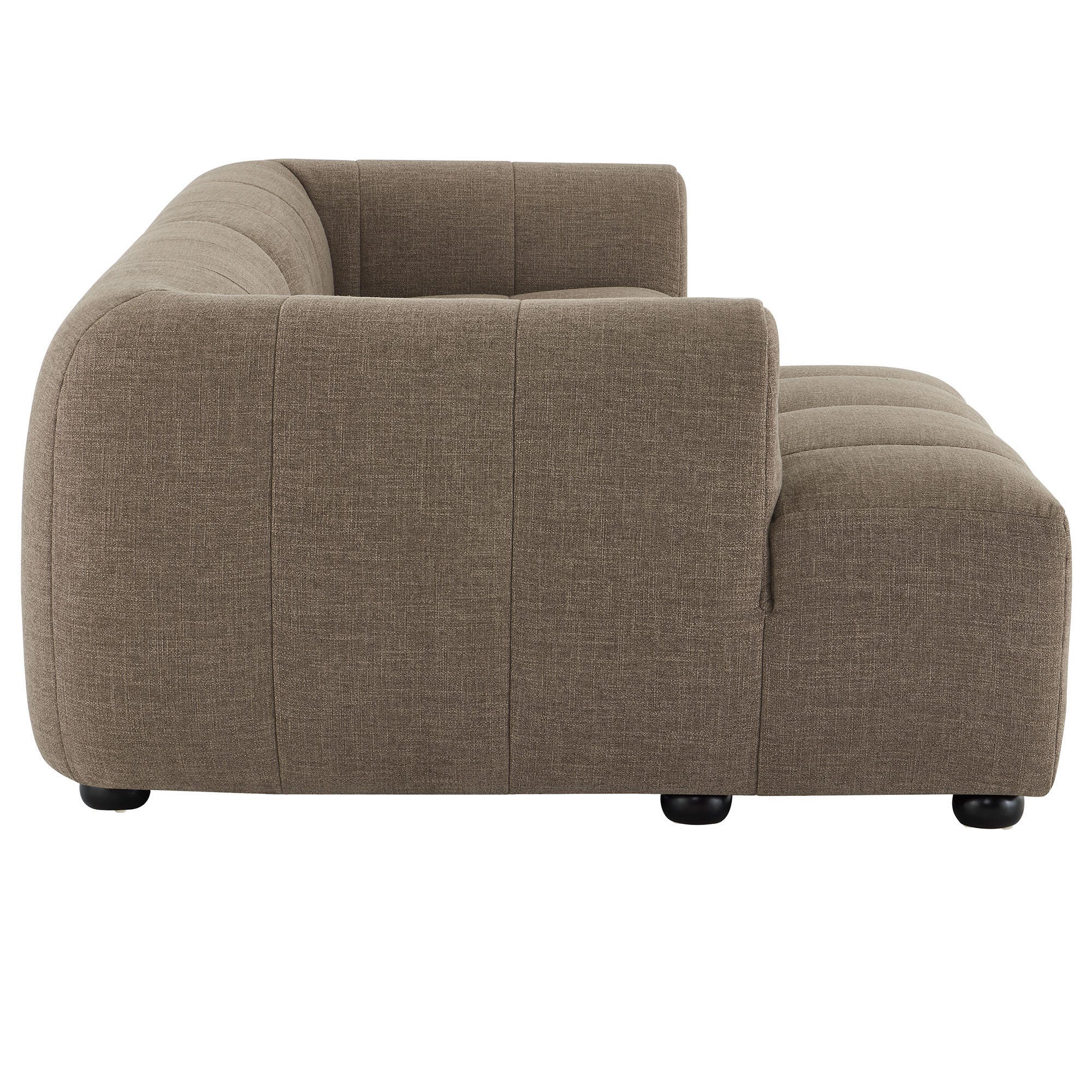 Modway Liana 2-Piece Sectional with Chaise, Mocha, large