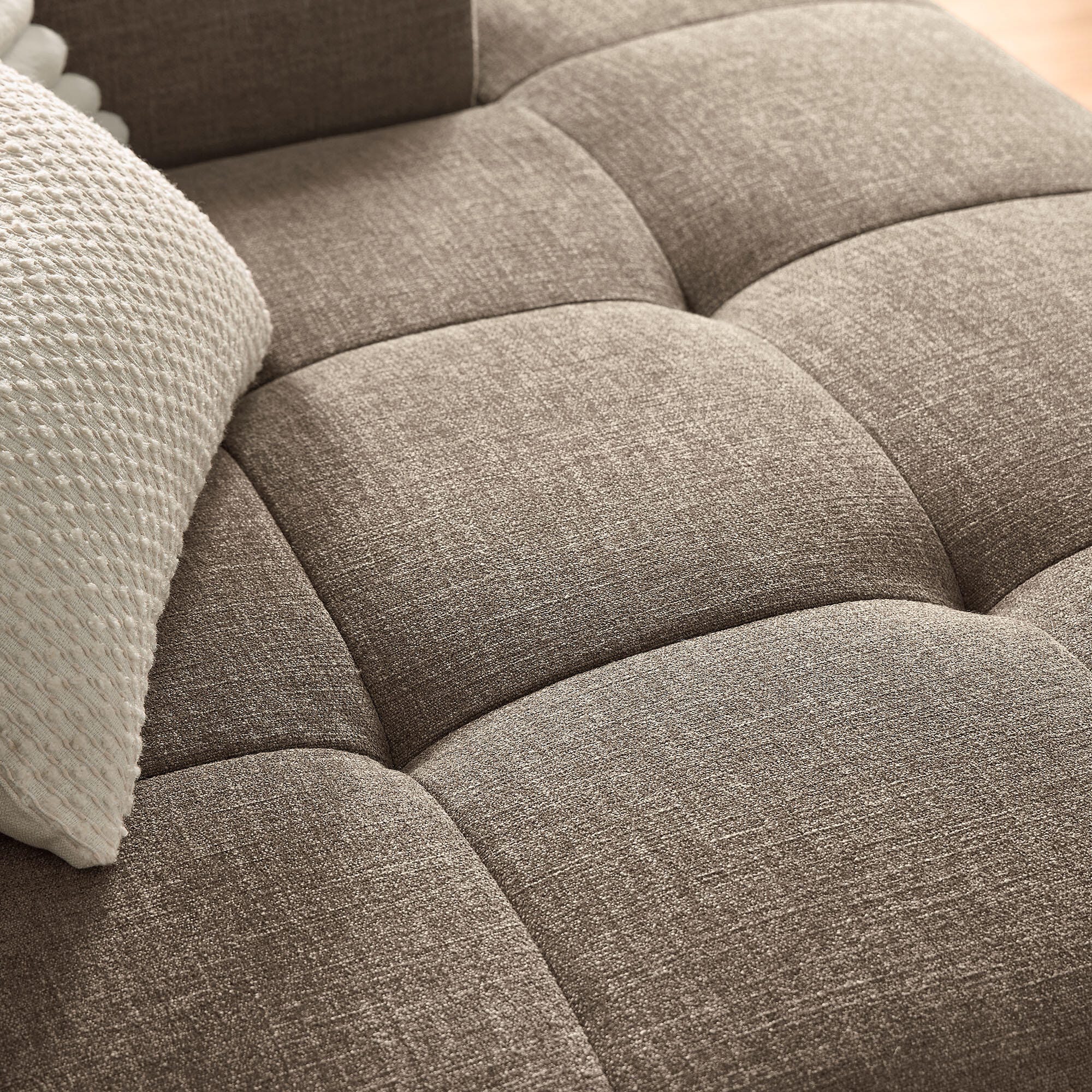 Modway Liana 2-Piece Sectional with Chaise, Mocha, large