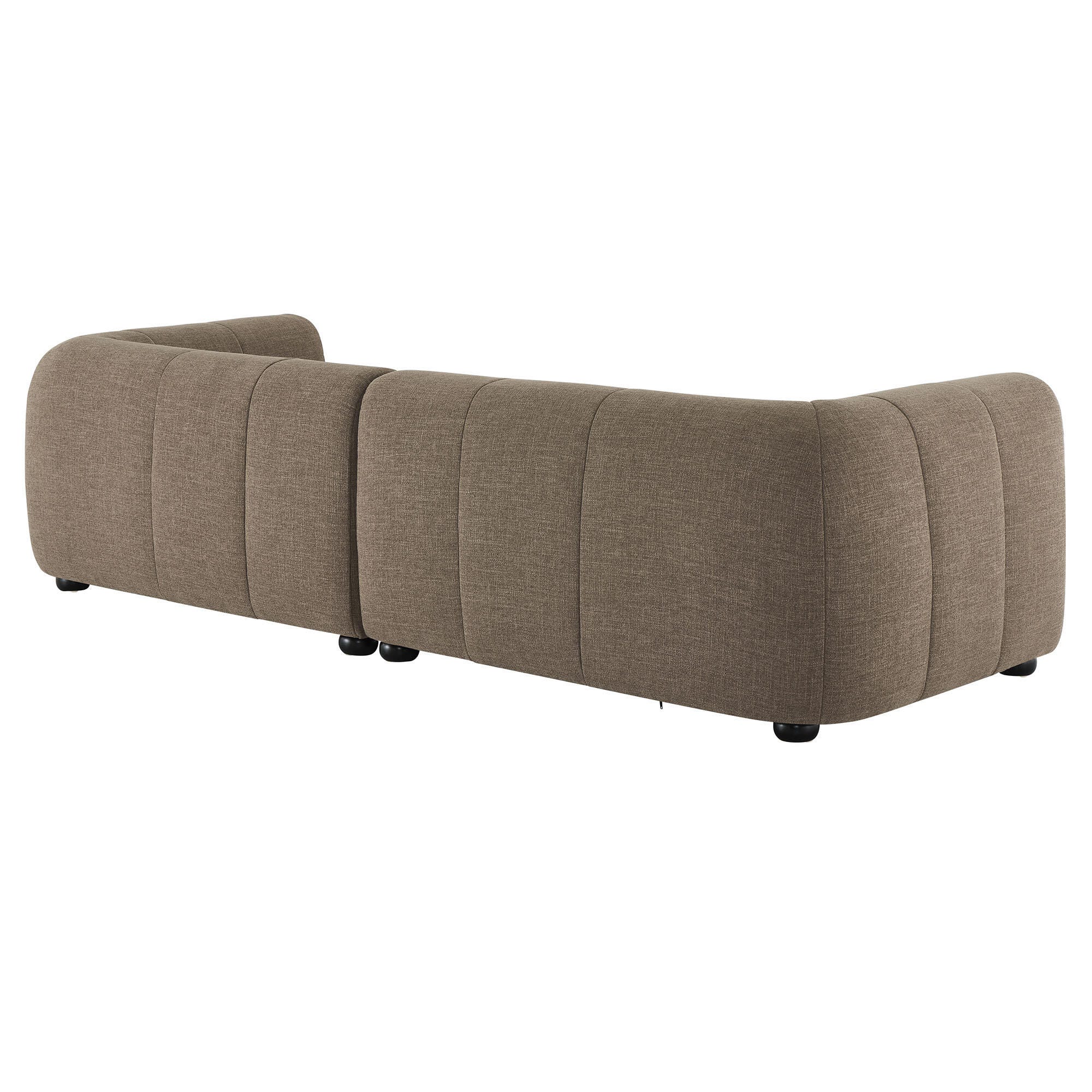 Modway Liana 2-Piece Sectional with Chaise, Mocha, large