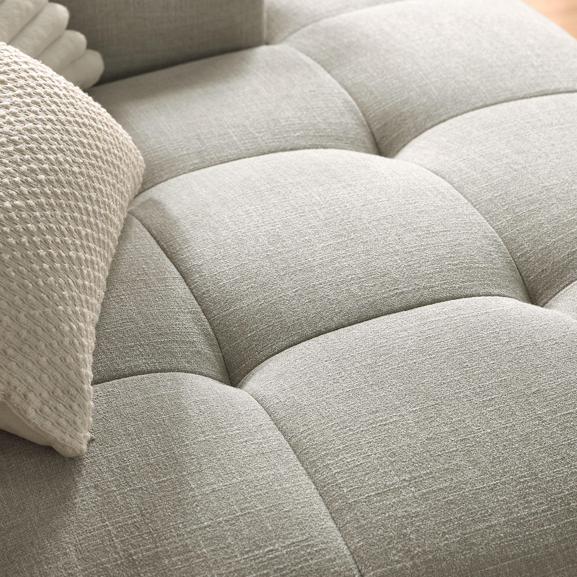 Modway Liana 2-Piece Sectional with Chaise, Linen, large