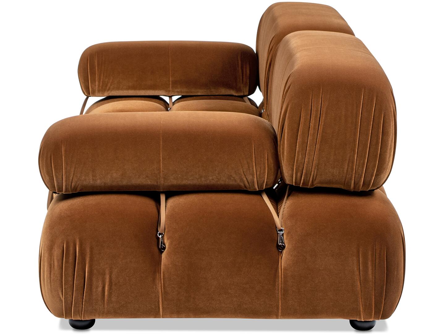 Jennifer Taylor Home Marcel Loveseat, Burnt Orange, large