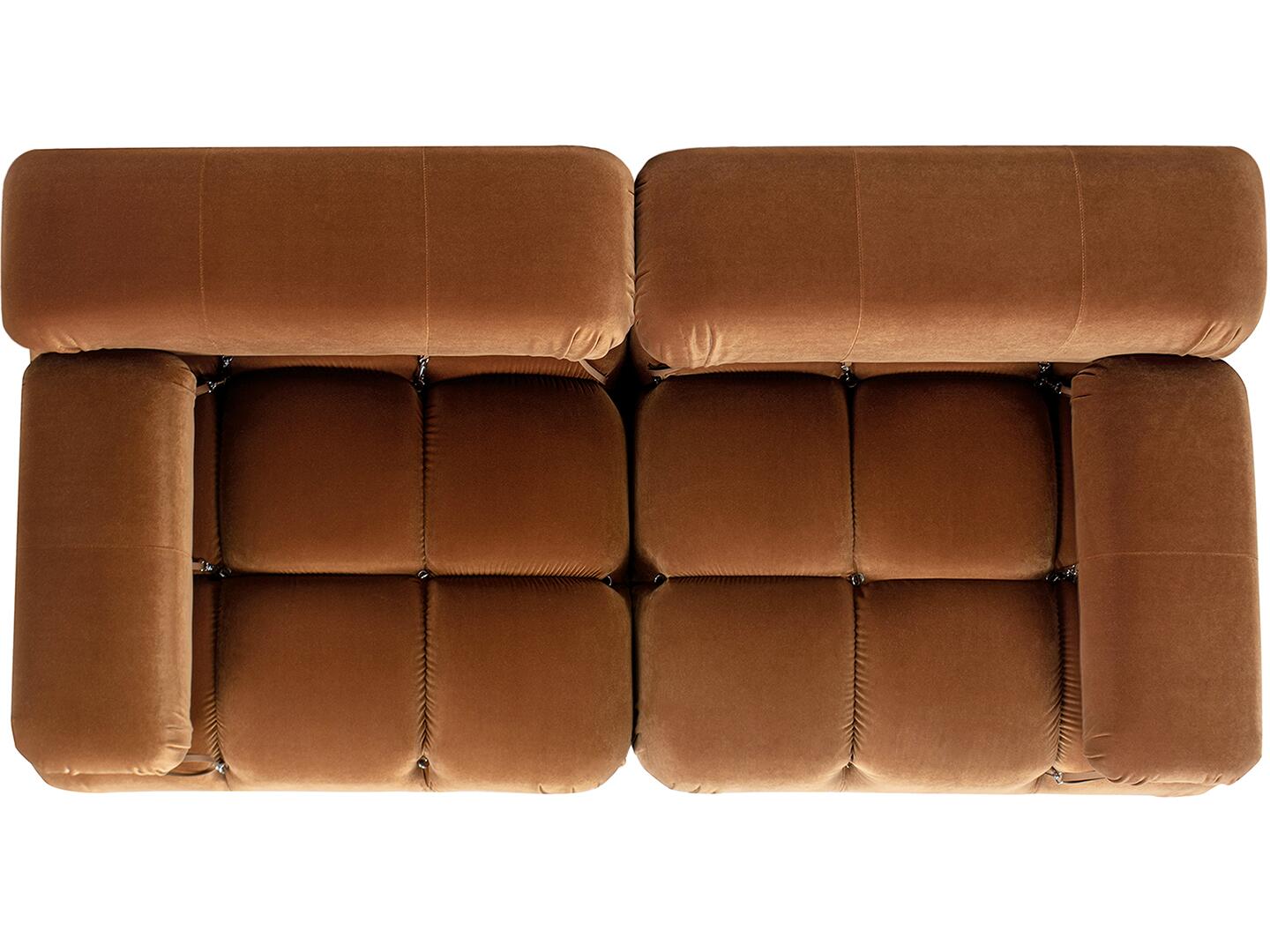 Jennifer Taylor Home Marcel Loveseat, Burnt Orange, large