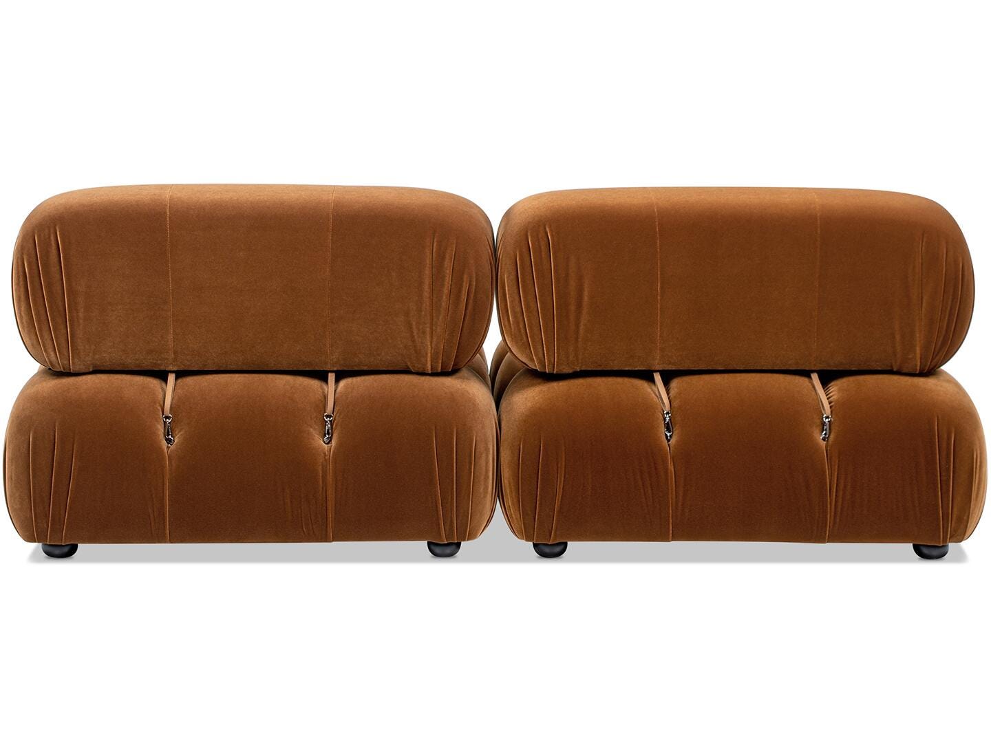 Jennifer Taylor Home Marcel Loveseat, Burnt Orange, large