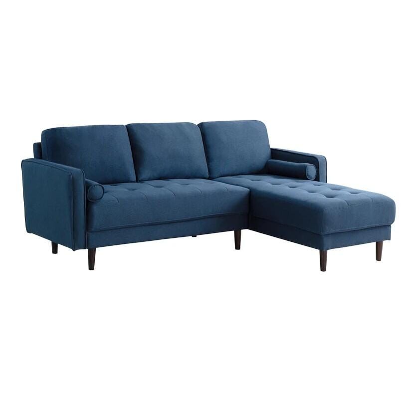 Studio Living Lansing Sectional Futon, Navy, large