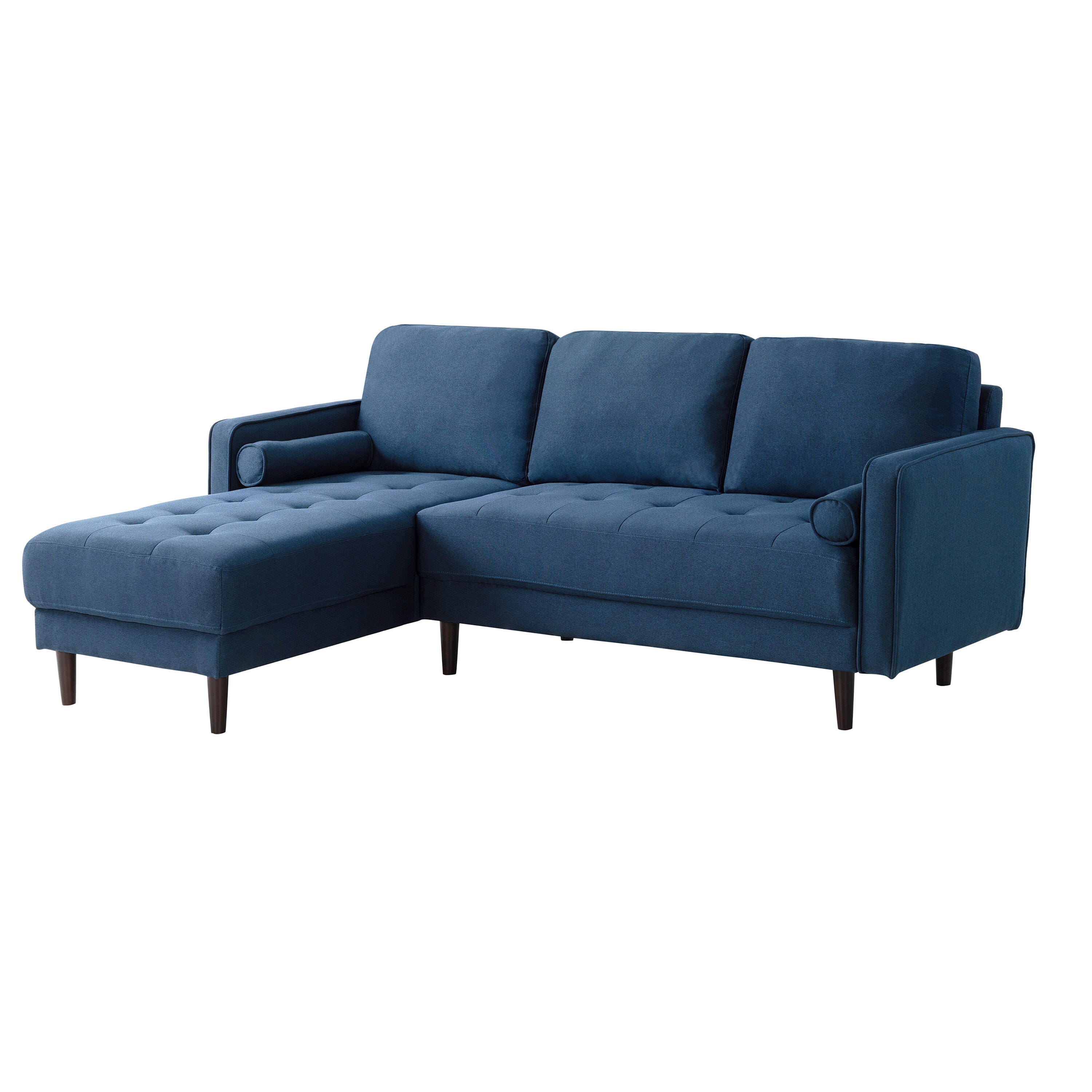 Studio Living Lansing Sectional Futon, Navy, large