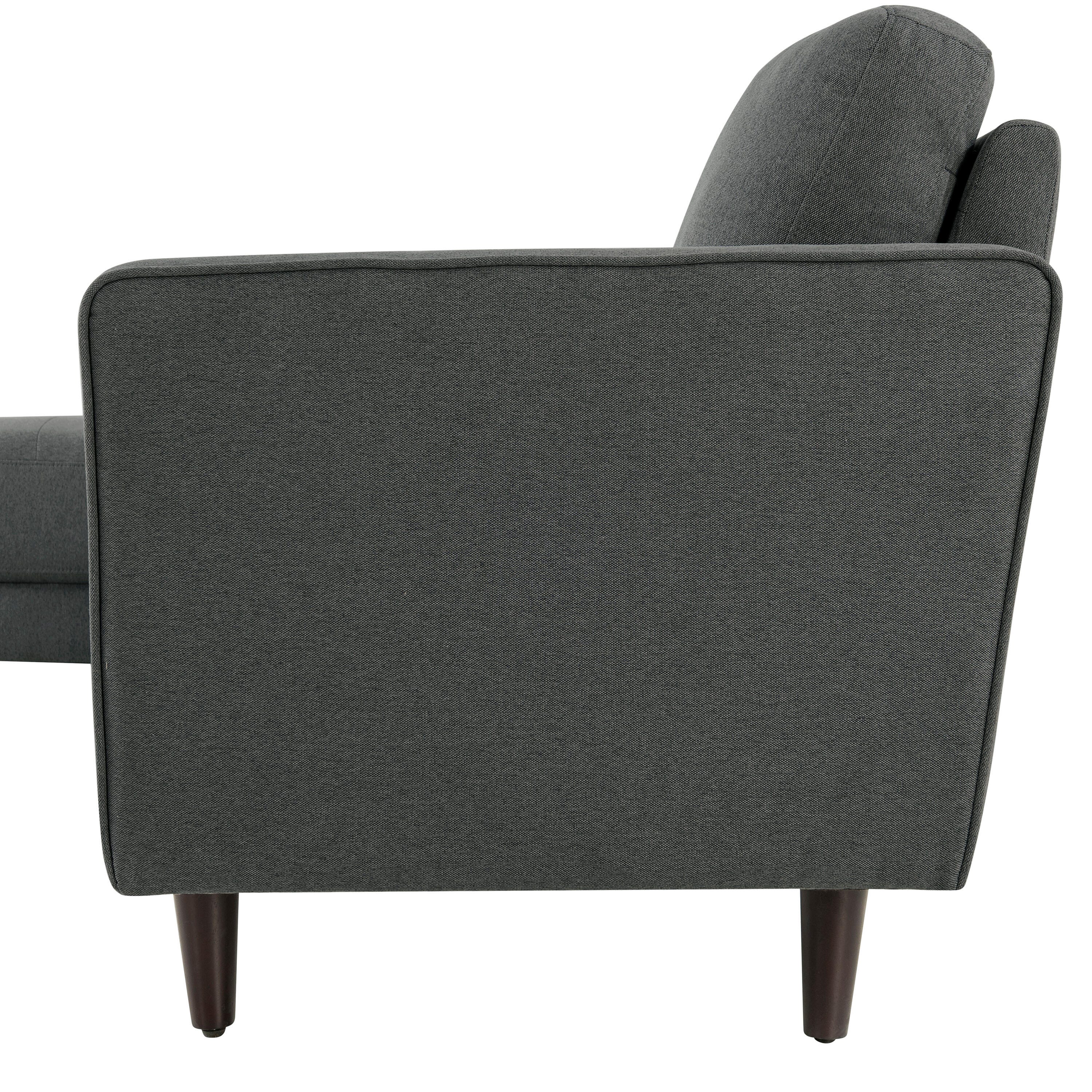 Studio Living Lansing Sectional Futon, Grey, large