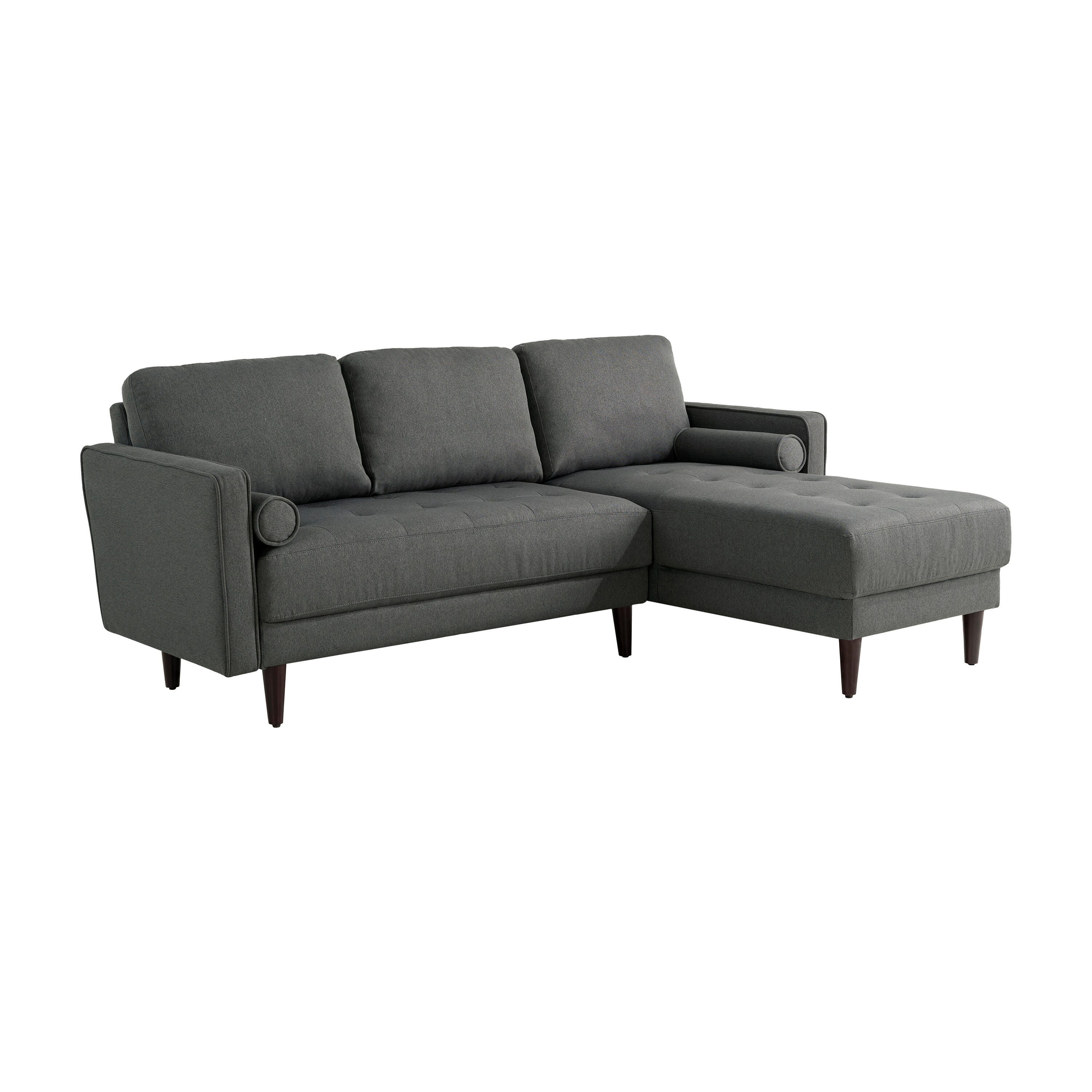 Studio Living Lansing Sectional Futon, Grey, large
