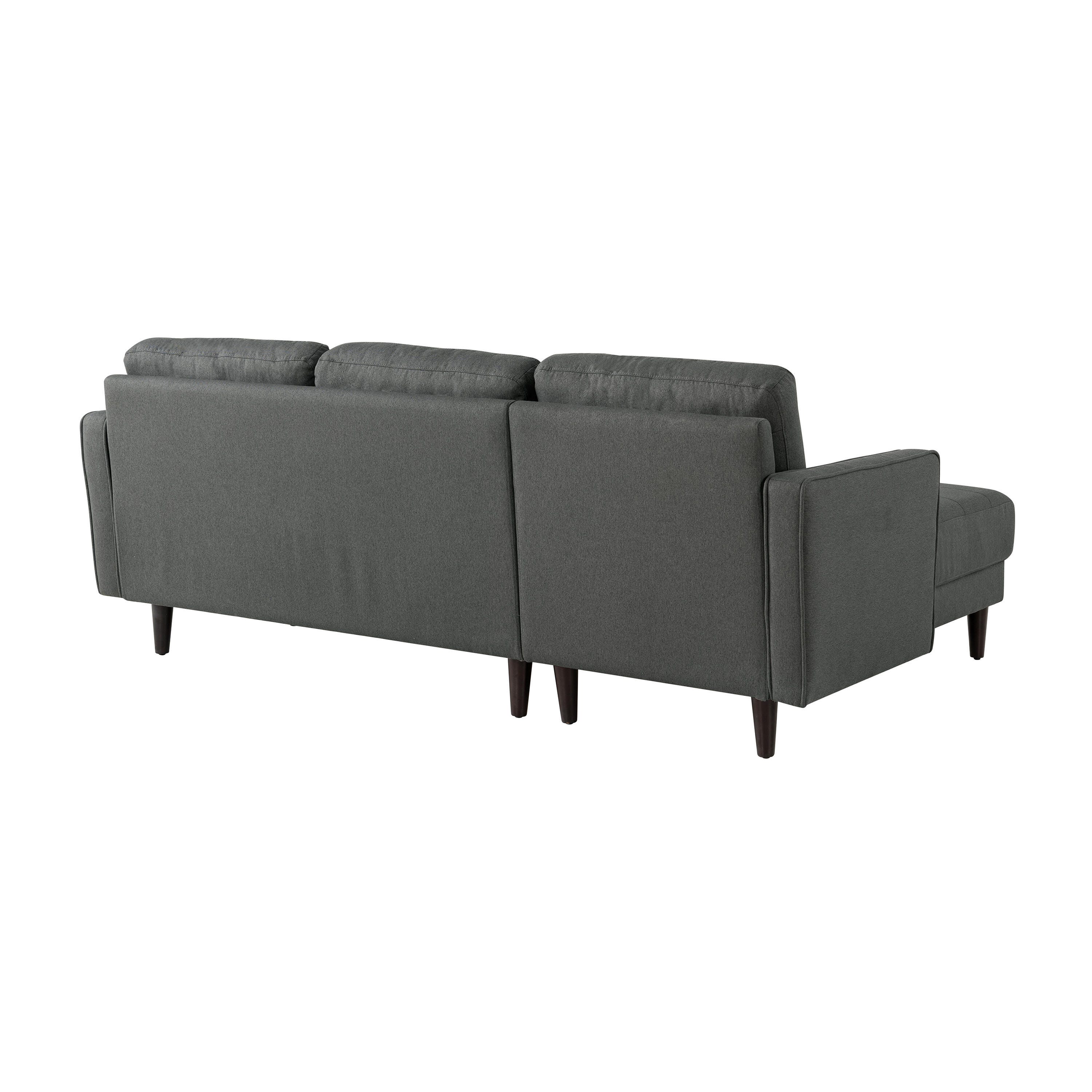 Studio Living Lansing Sectional Futon, Grey, large