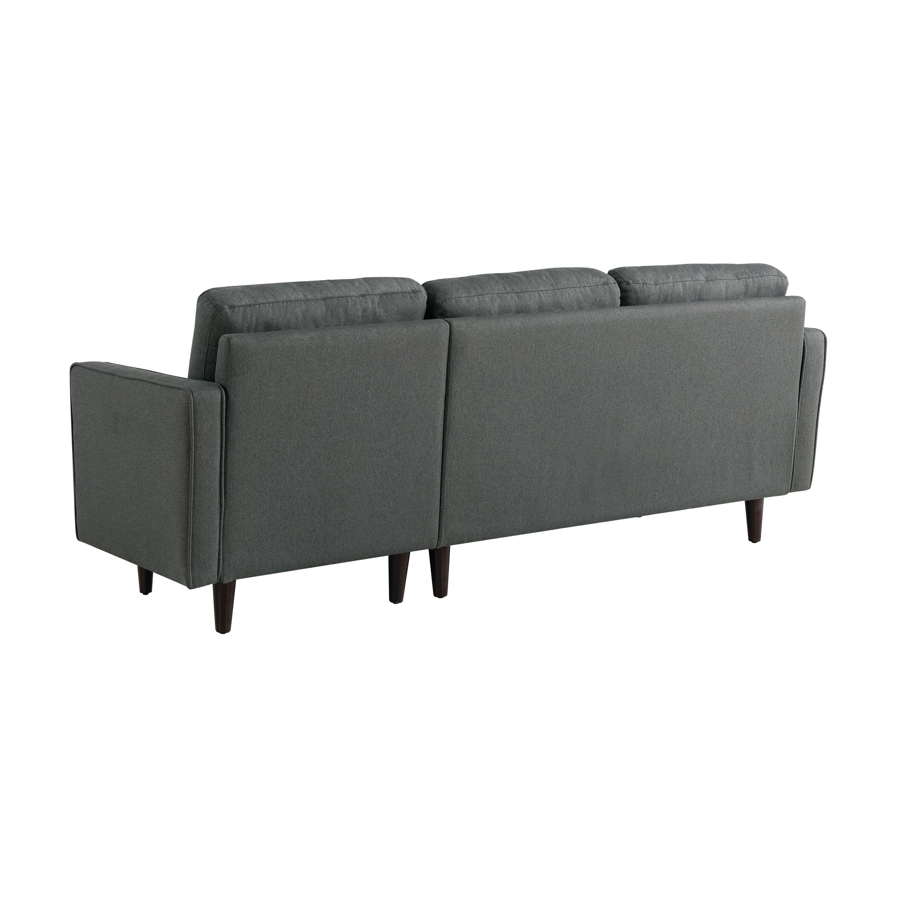 Studio Living Lansing Sectional Futon, Grey, large