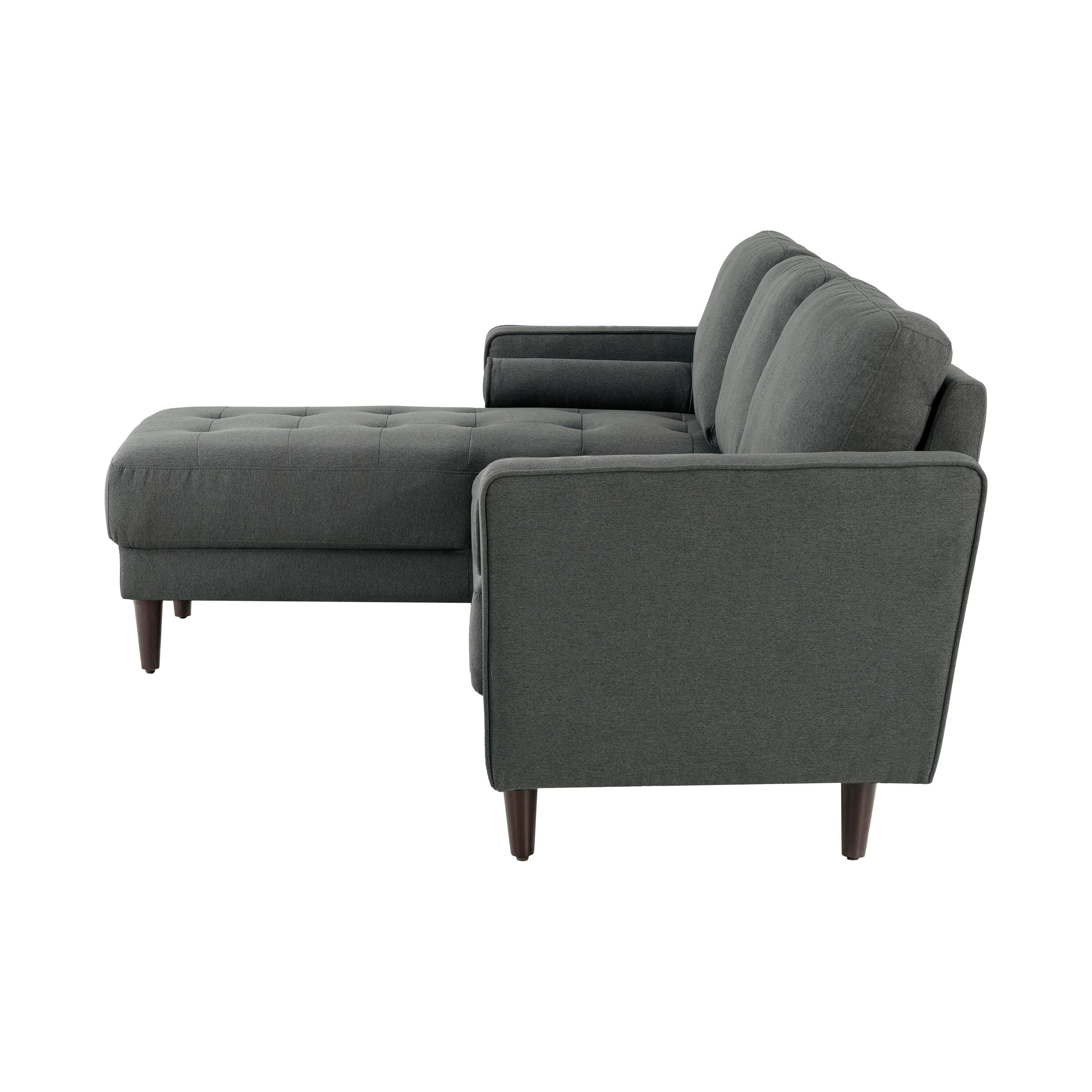 Studio Living Lansing Sectional Futon, Grey, large