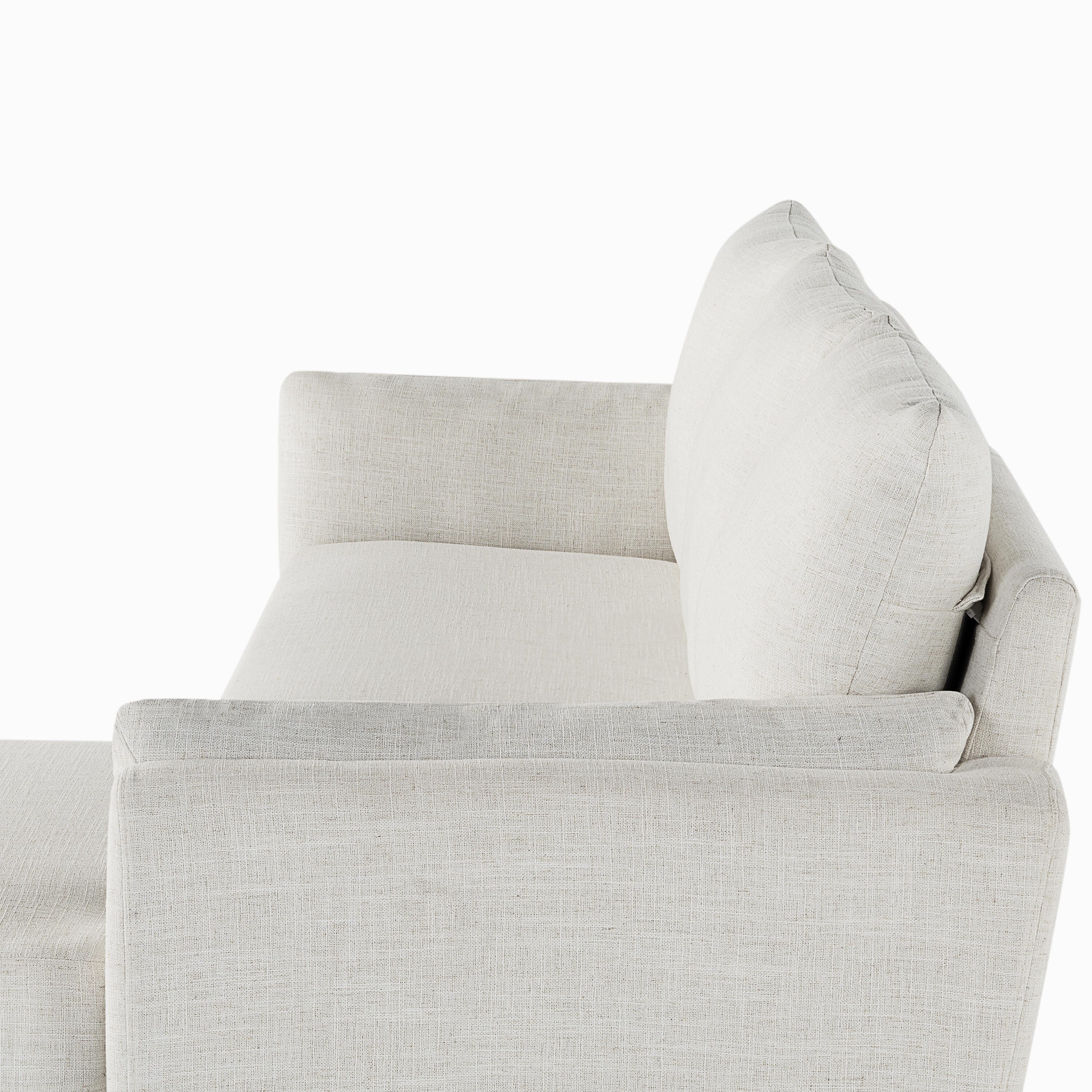 Studio Living Shoreline Sectional Futon, Cream, large