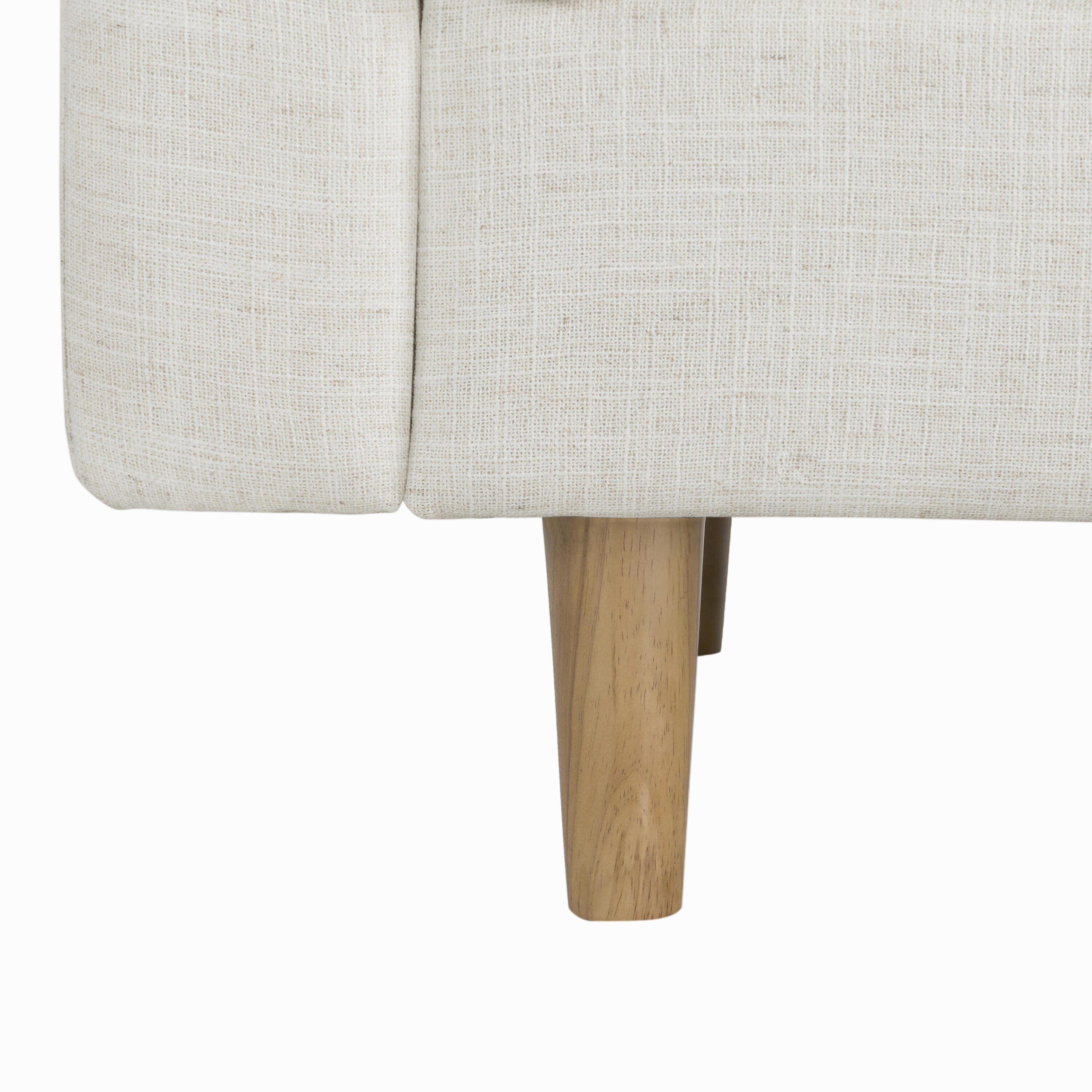 Studio Living Shoreline Sectional Futon, Cream, large