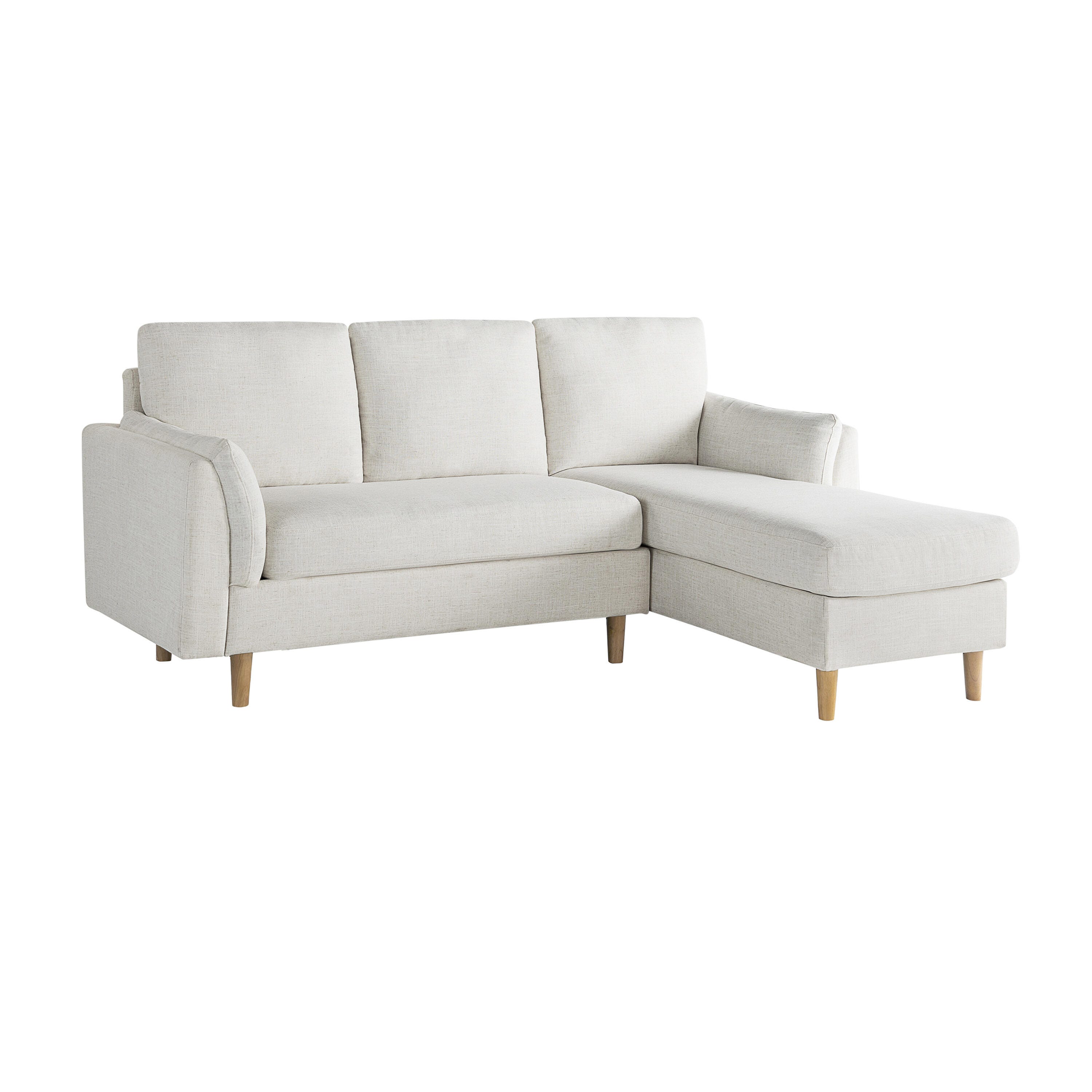 Studio Living Shoreline Sectional Futon, Cream, large