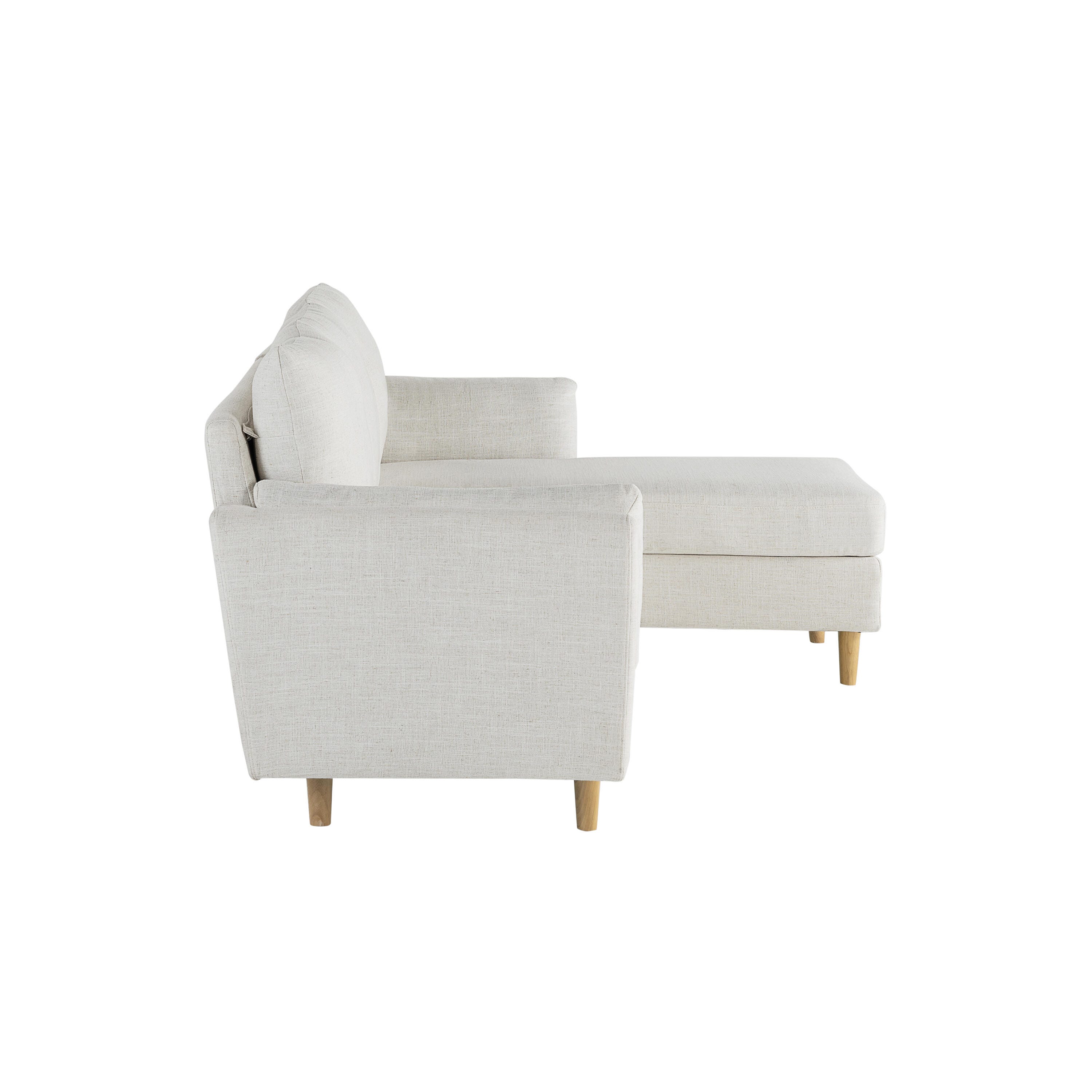 Studio Living Shoreline Sectional Futon, Cream, large