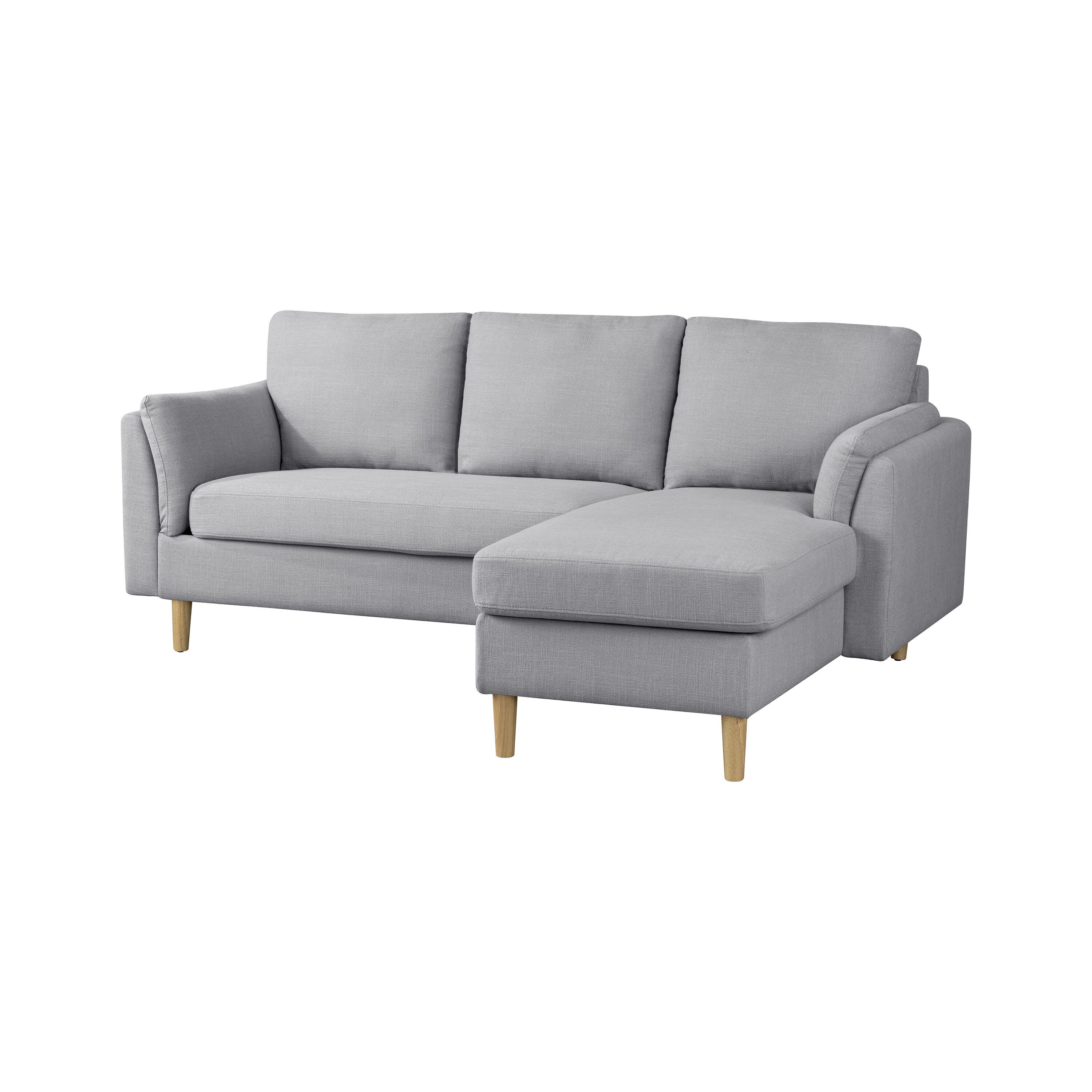 Studio Living Shoreline Sectional Futon, Light Gray, large