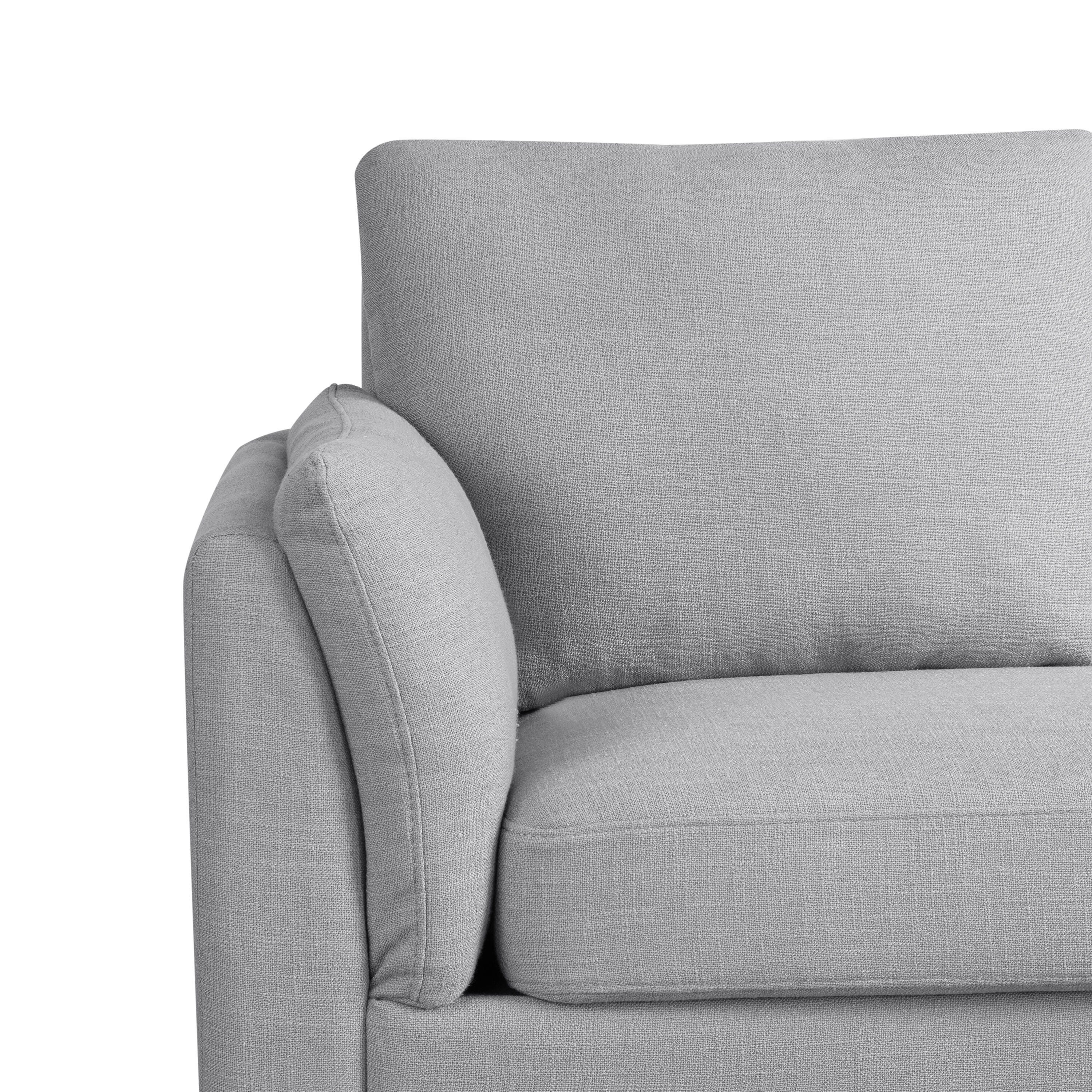 Studio Living Shoreline Sectional Futon, Light Gray, large