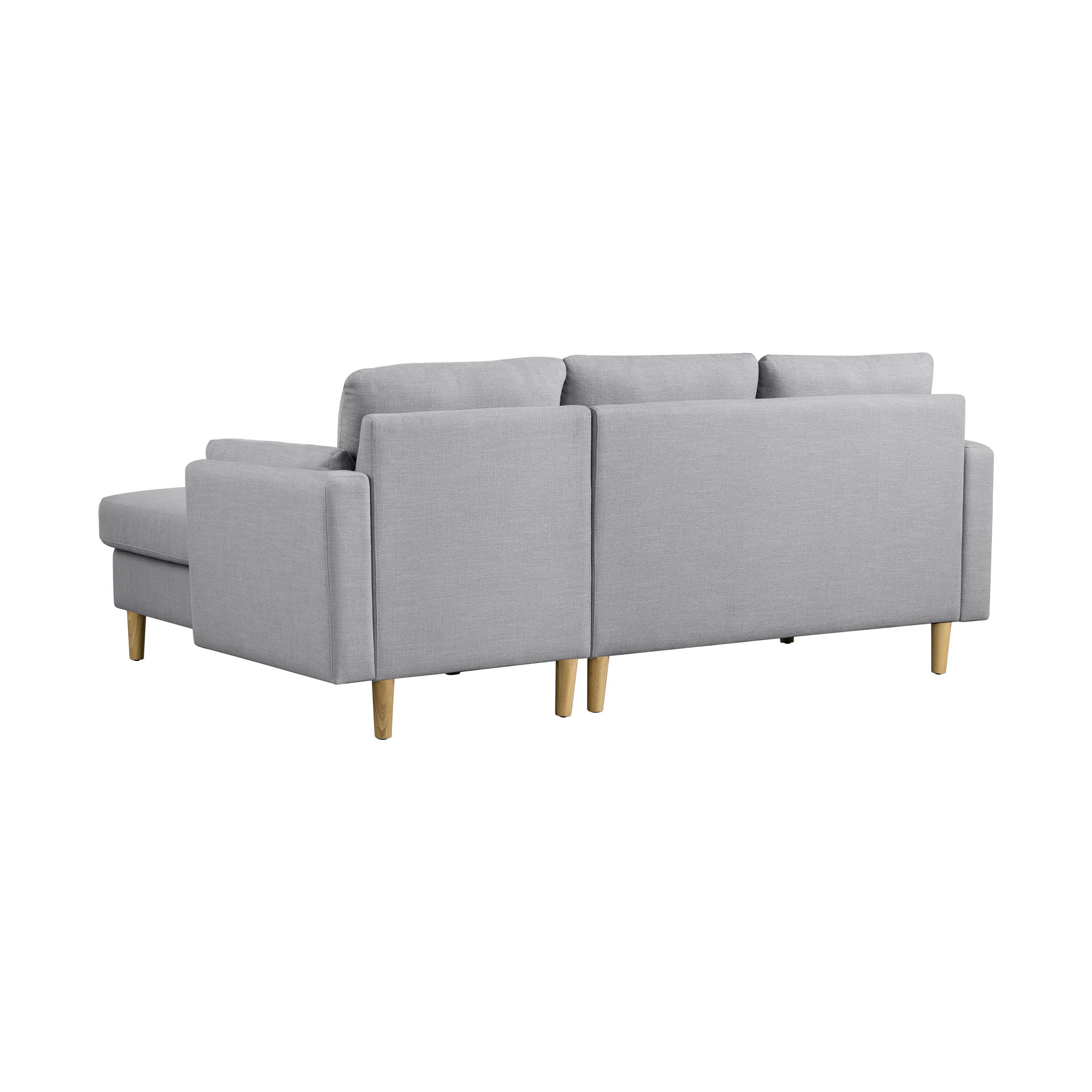 Studio Living Shoreline Sectional Futon, Light Gray, large