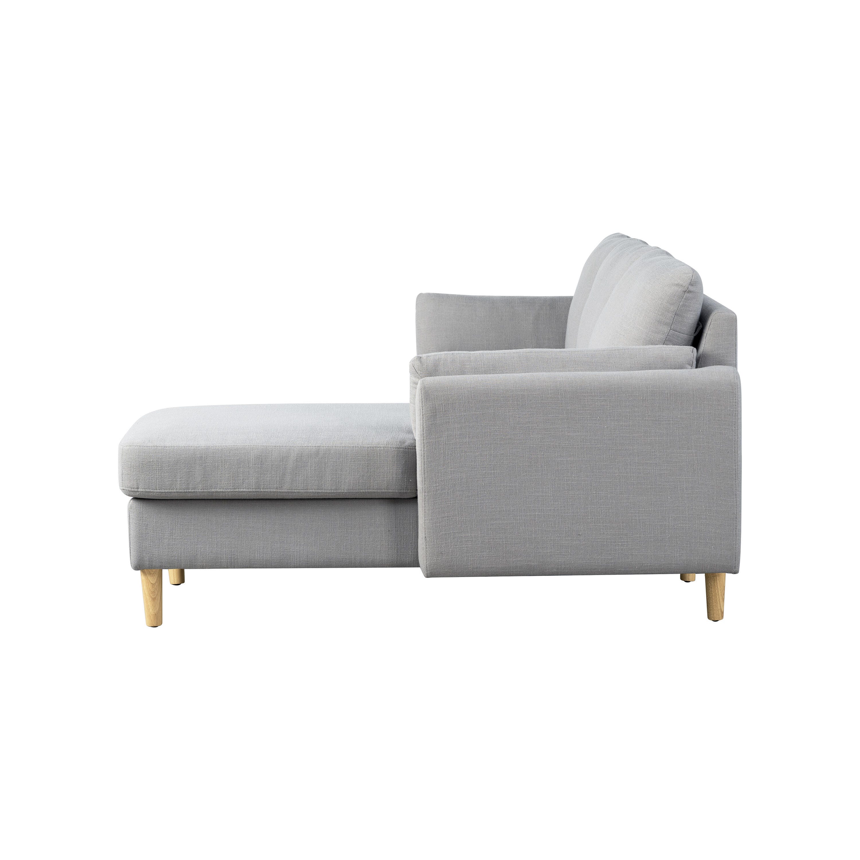 Studio Living Shoreline Sectional Futon, Light Gray, large
