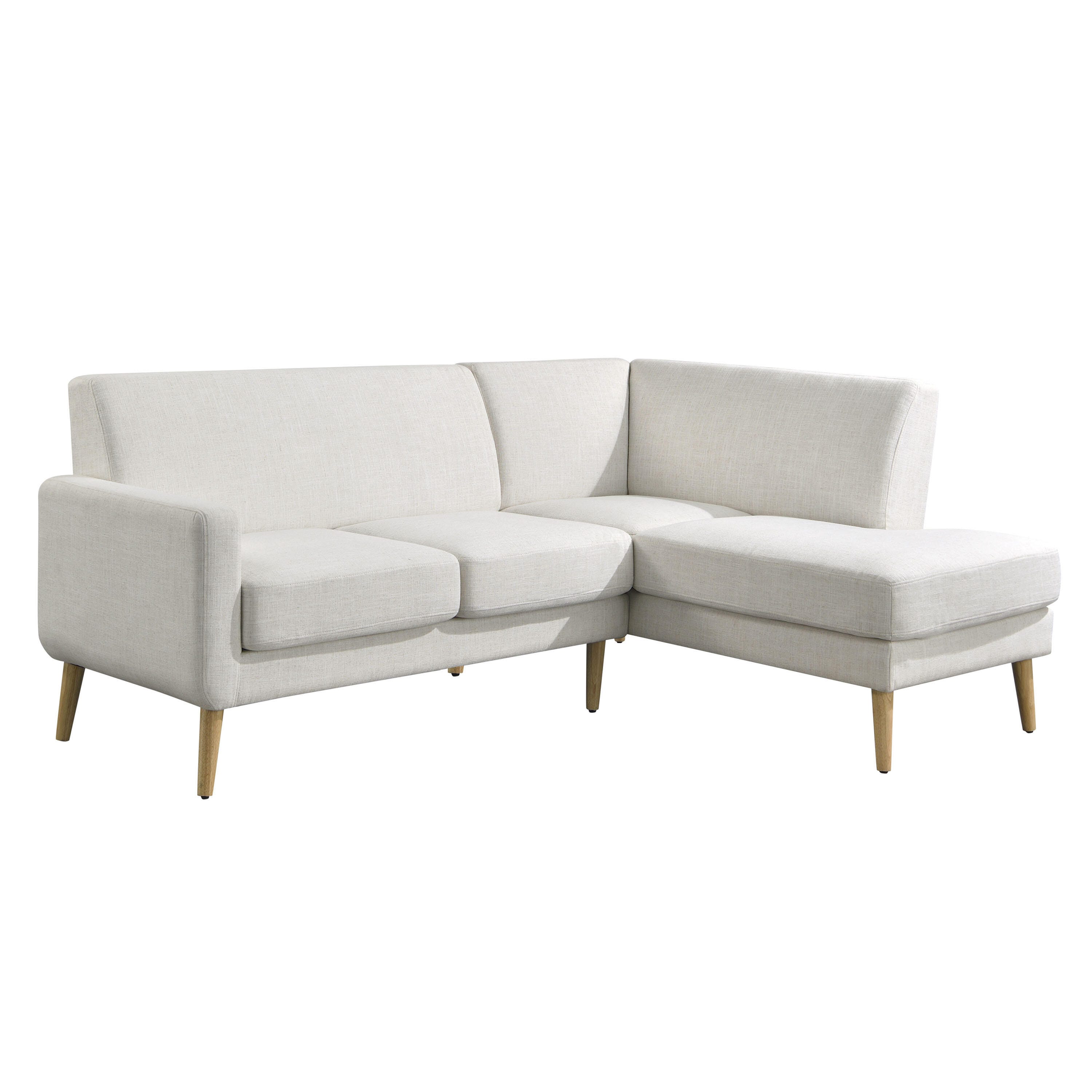 Studio Living Sienna Sectional Futon, Cream, large
