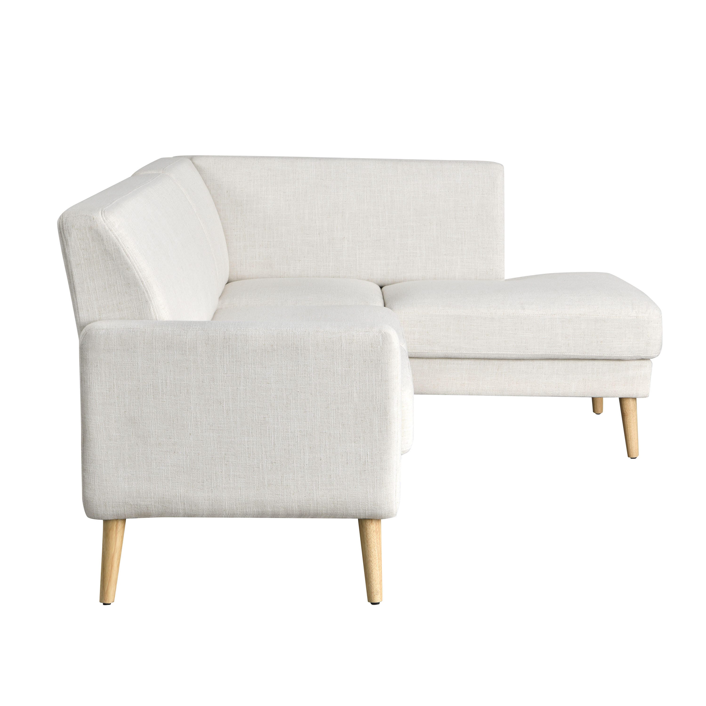Studio Living Sienna Sectional Futon, Cream, large