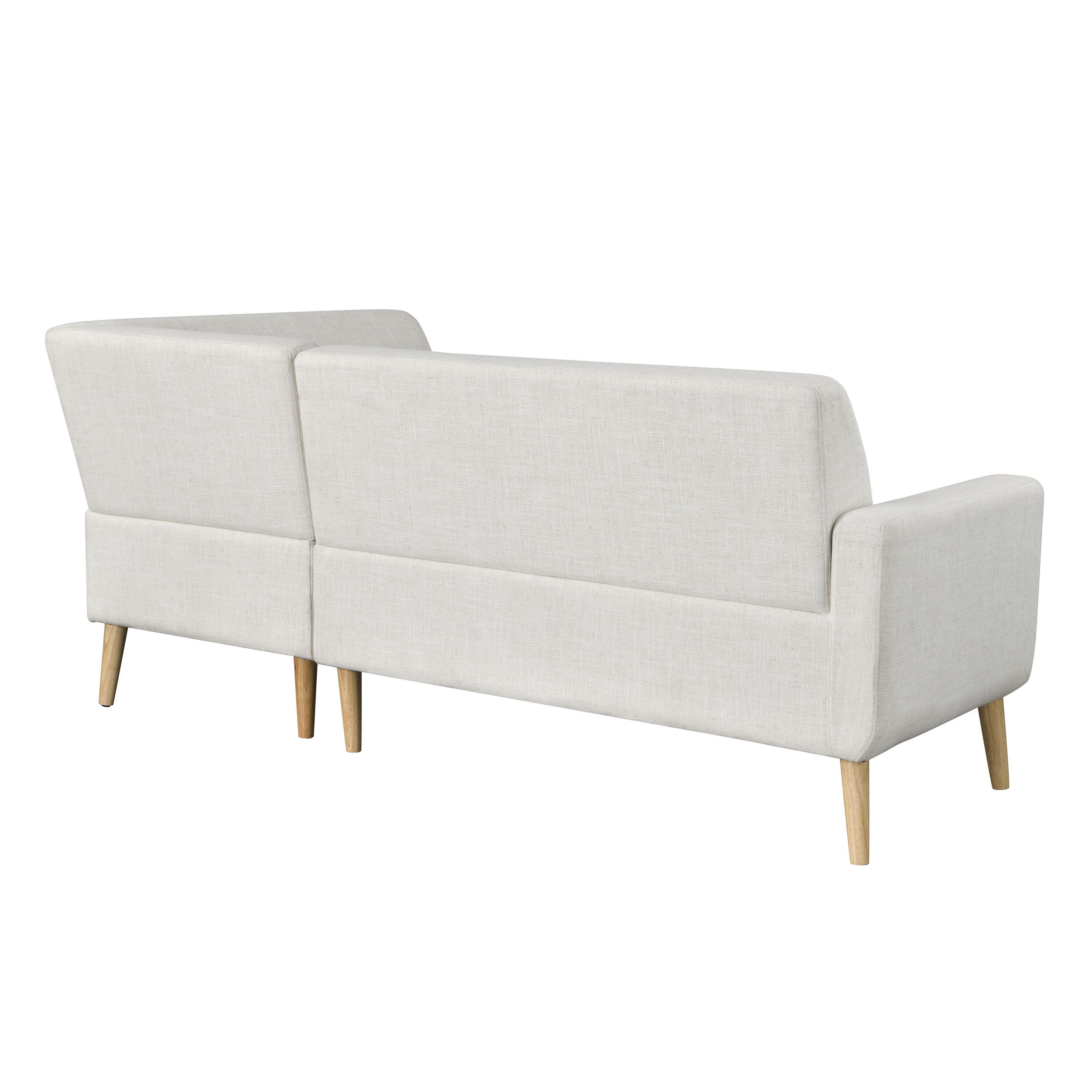 Studio Living Sienna Sectional Futon, Cream, large