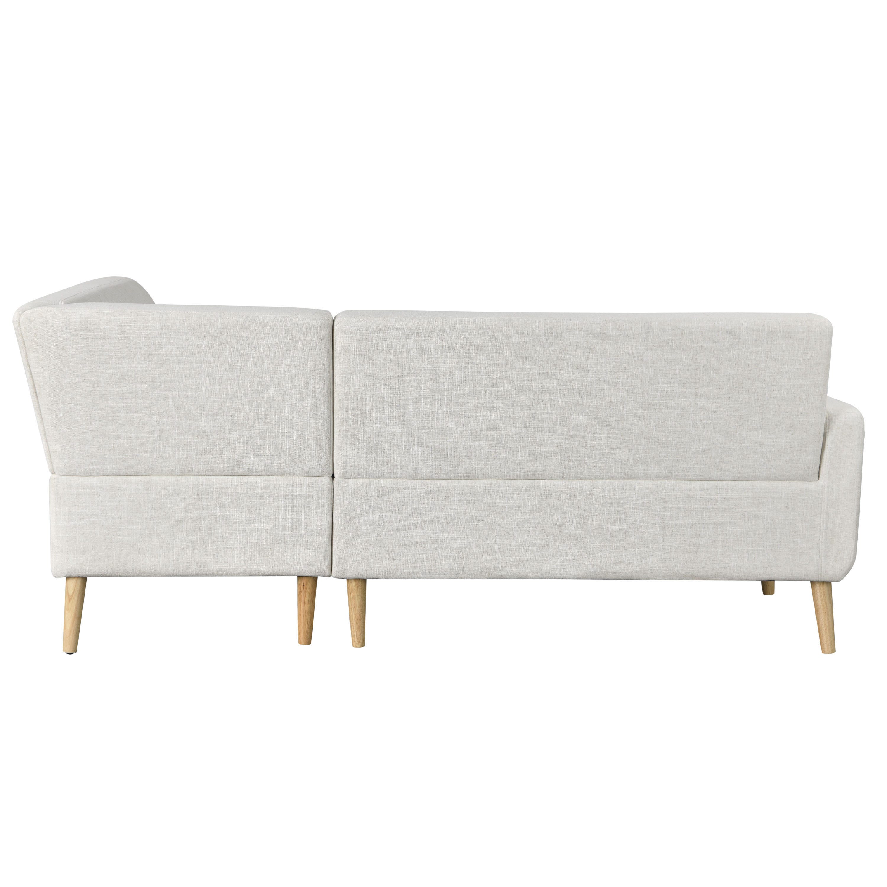 Studio Living Sienna Sectional Futon, Cream, large