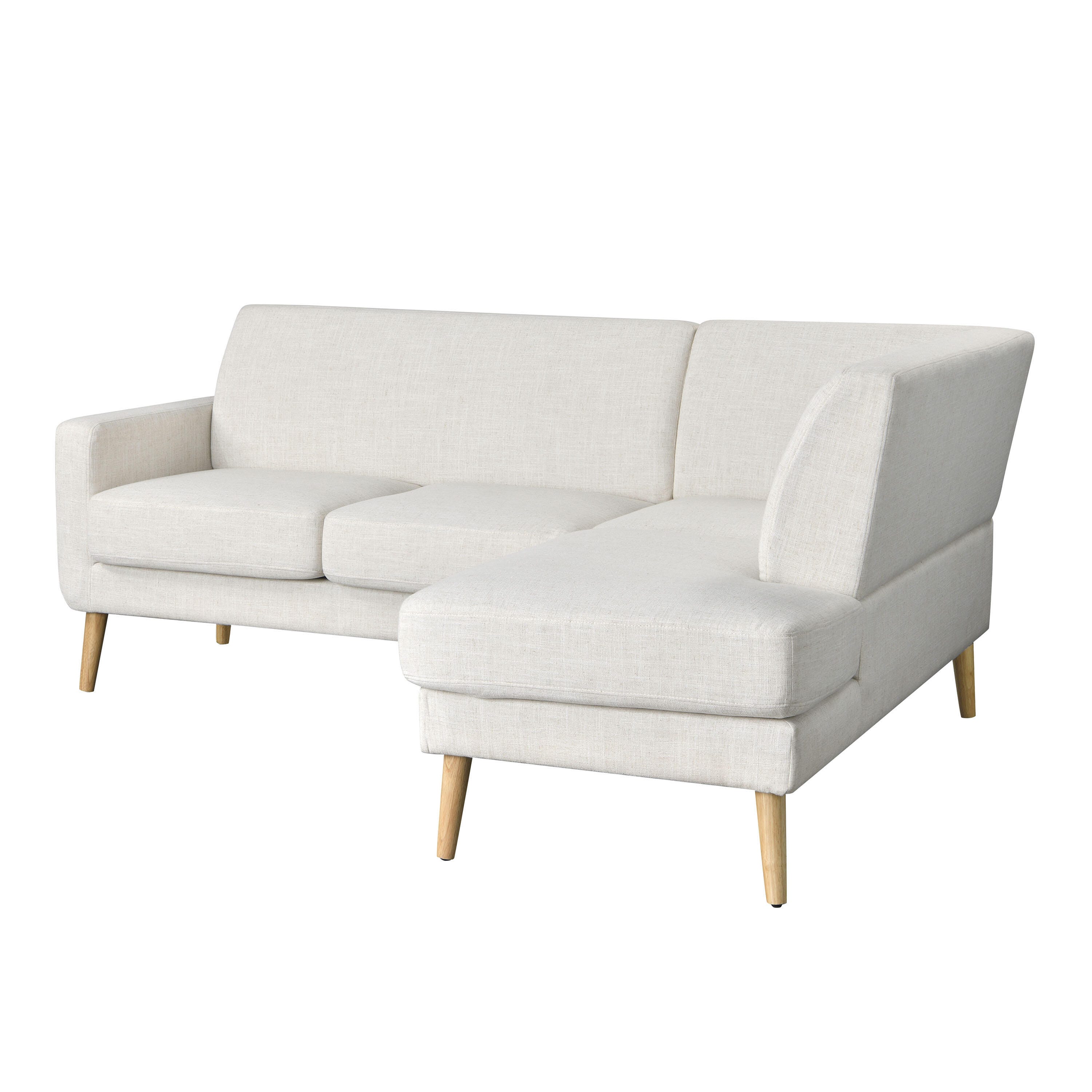 Studio Living Sienna Sectional Futon, Cream, large