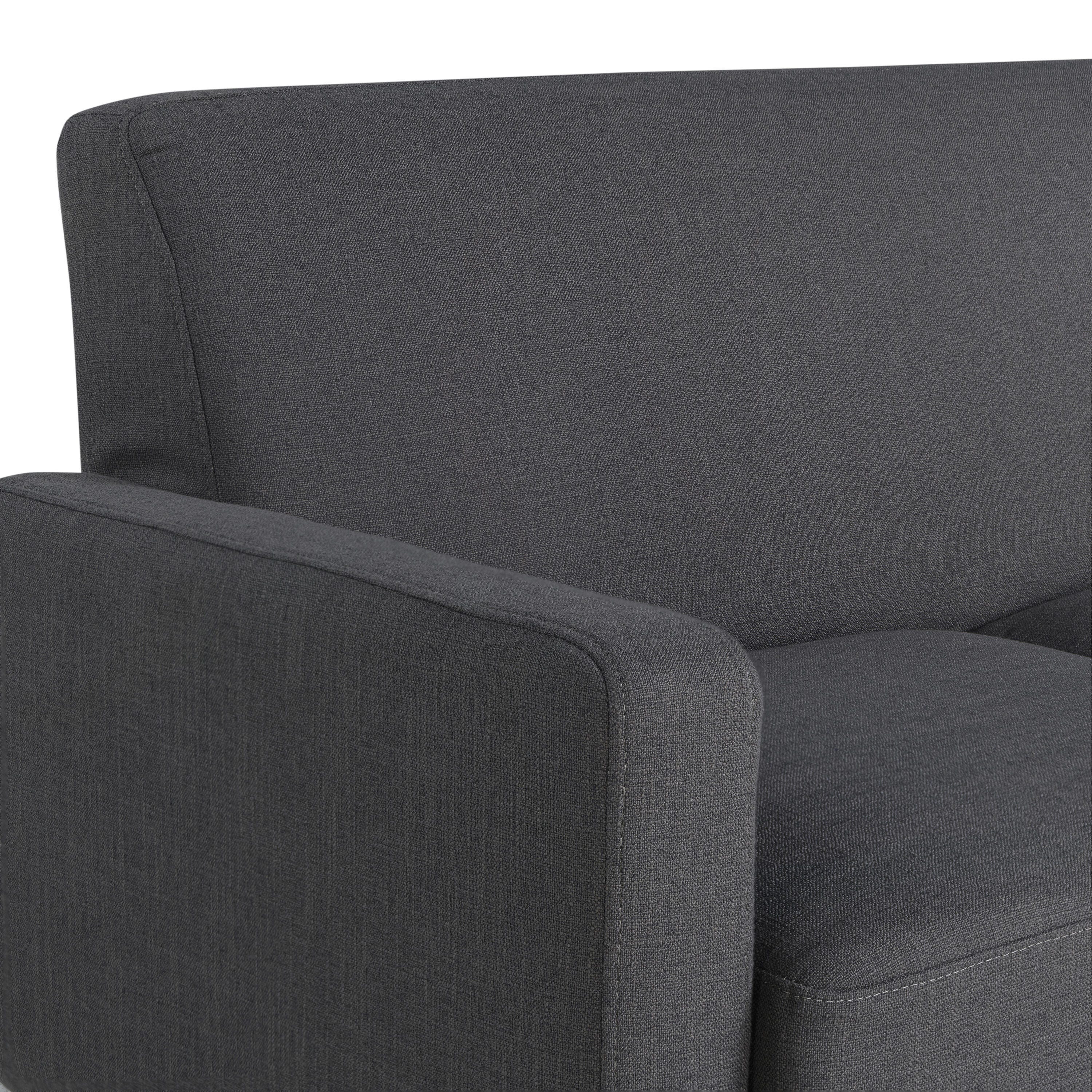 Studio Living Sienna Sectional Futon, Charcoal, large