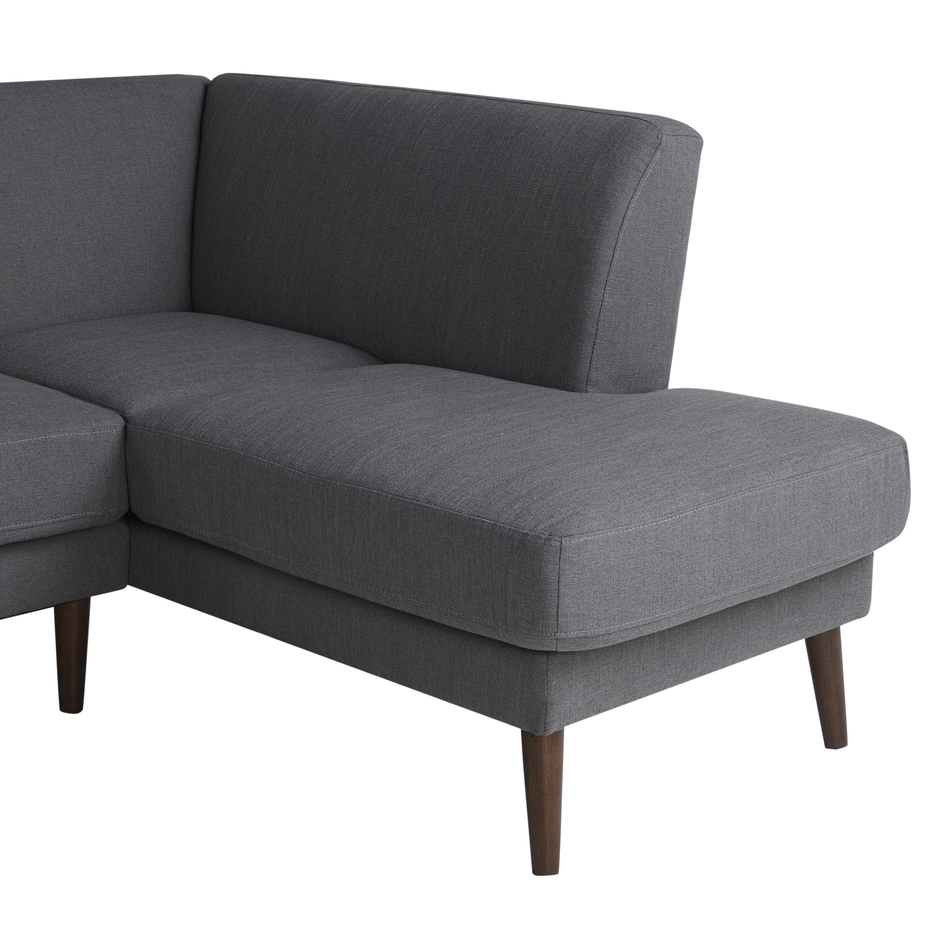 Studio Living Sienna Sectional Futon, Charcoal, large