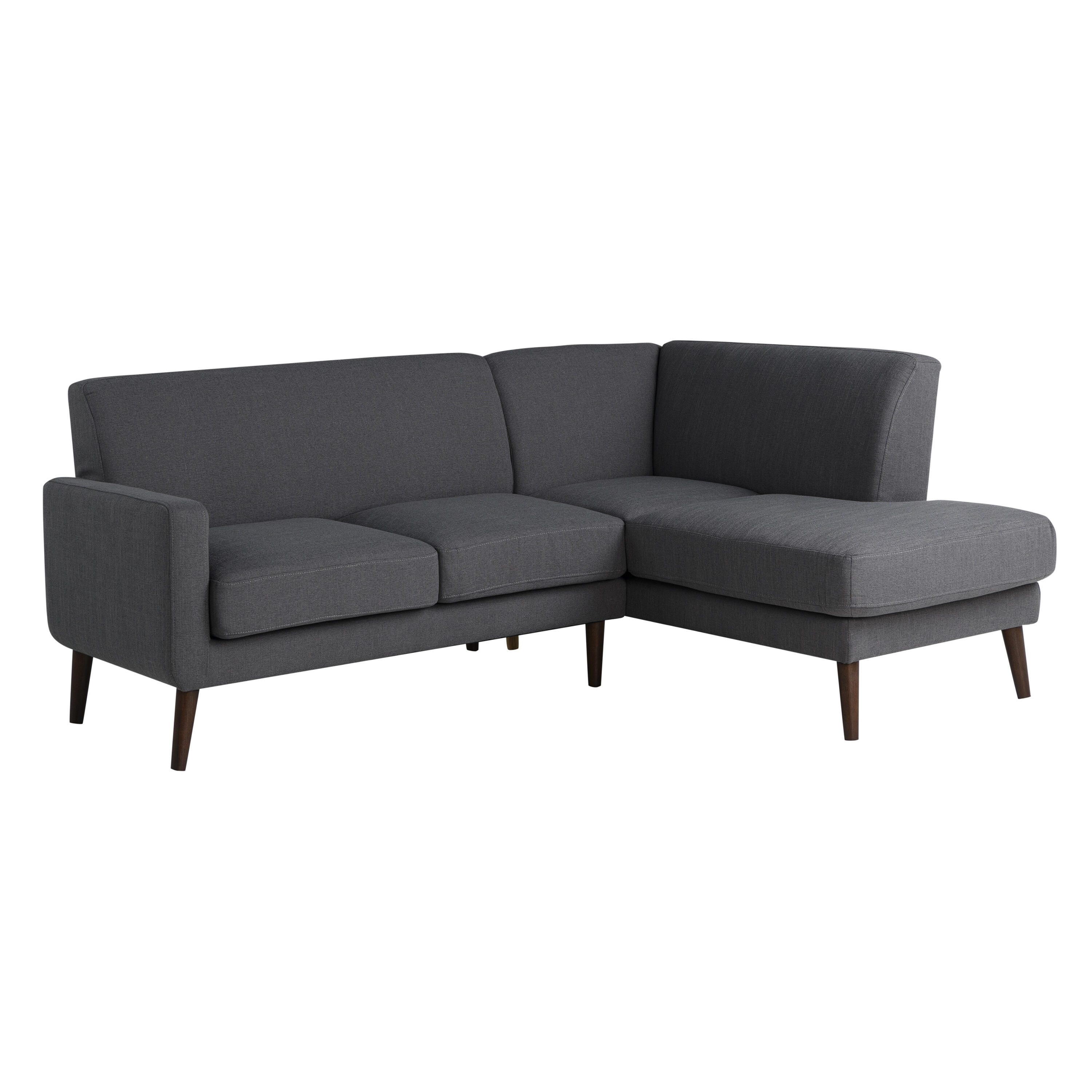 Studio Living Sienna Sectional Futon, Charcoal, large