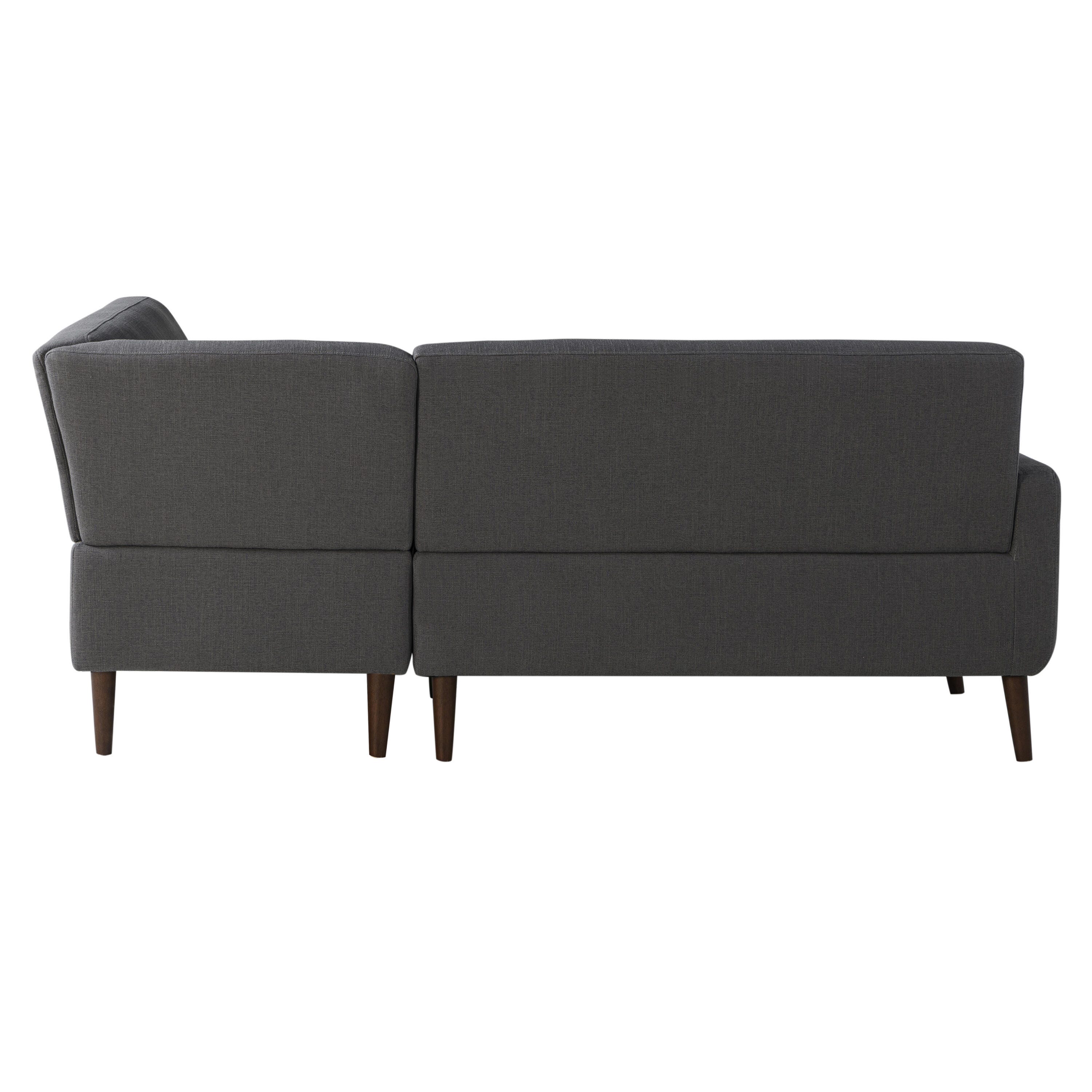Studio Living Sienna Sectional Futon, Charcoal, large