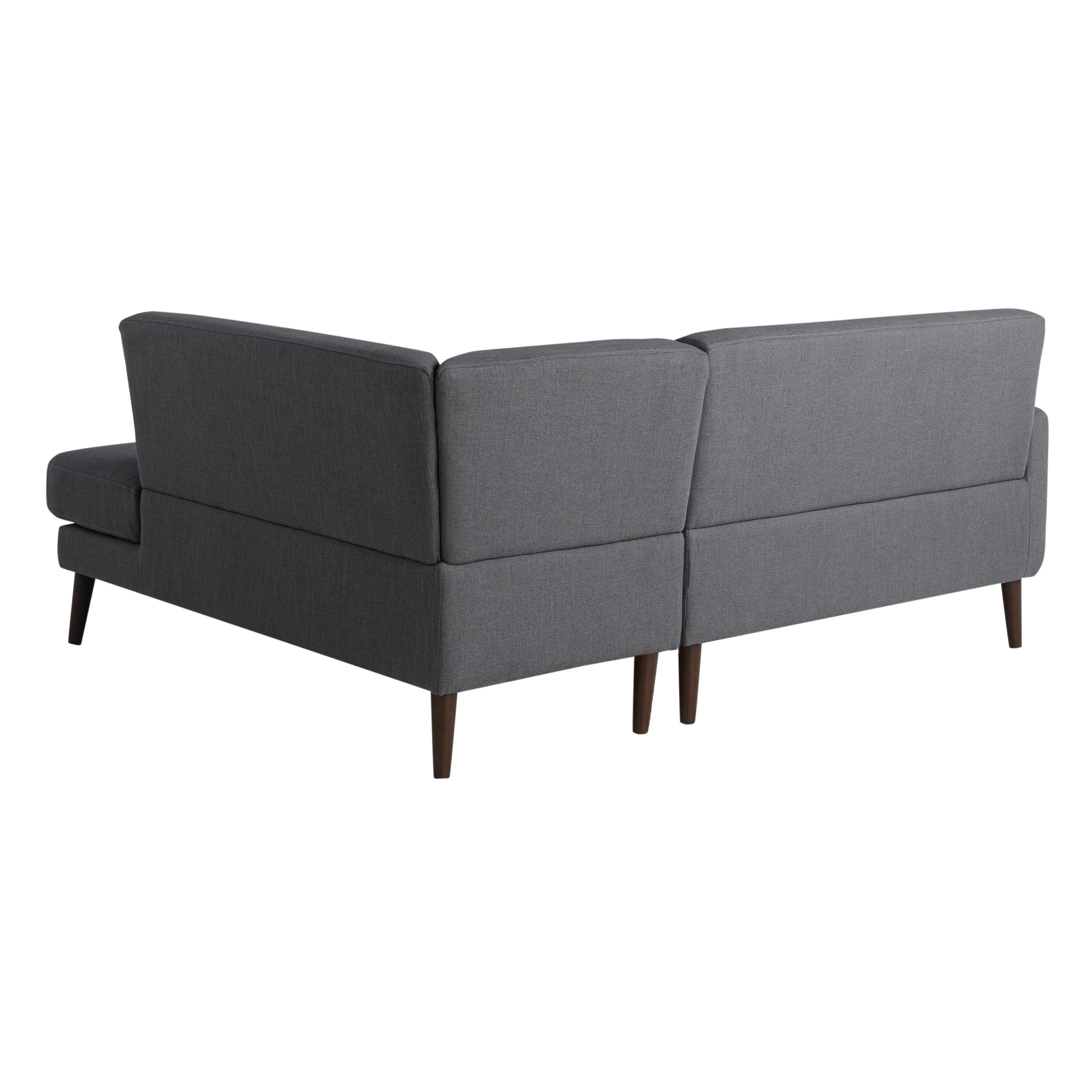 Studio Living Sienna Sectional Futon, Charcoal, large